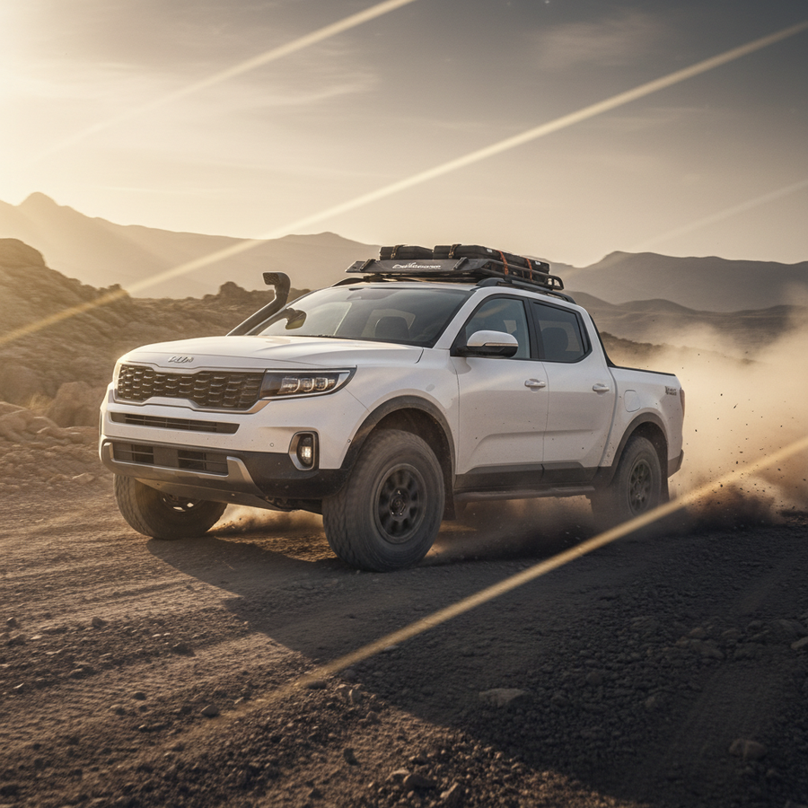 Editorial supporting image A: Highlight the most newsworthy model referenced by "Kia Tasman X-Line Ute Gets A$3000 Discount – Daily Car News (2025-10-