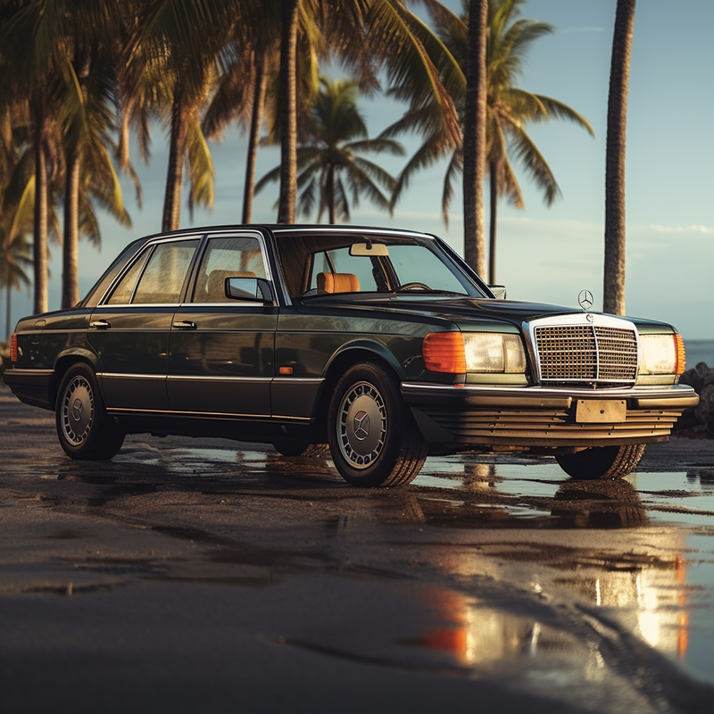 حافظ على الأناقة الكلاسيكية مع مجموعة سجادات الأرضية من Autowin لسيارة Mercedes-Benz S-Class W126 (1979-1991)
