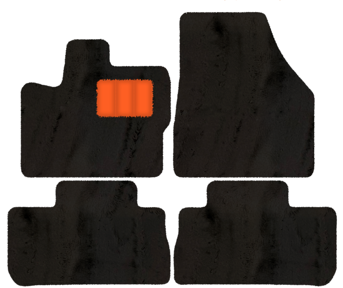 Premium Sheepskin Floor Mats for 2003-2007 Land Rover Freelander