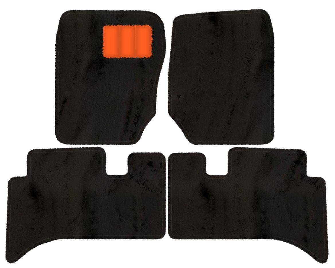 Customizable Leather Trunk Floor Mats with A1 Pattern for Range Rover (1994-2002) - AutoWin
