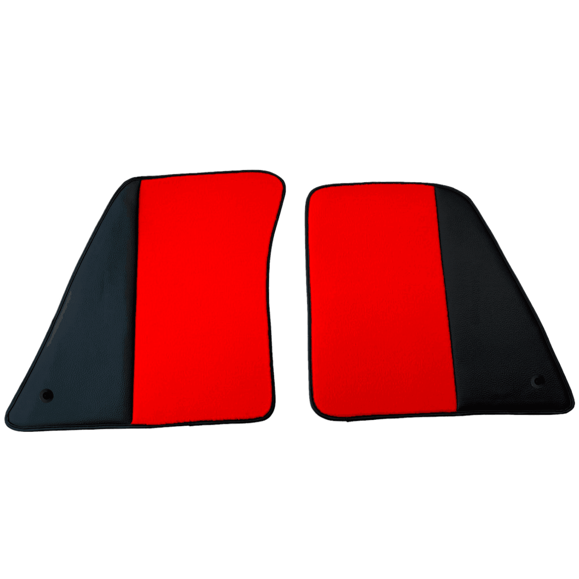 Red Floor Mats for Ferrari 296 GTS (2022-2024) with Leather - AutoWin