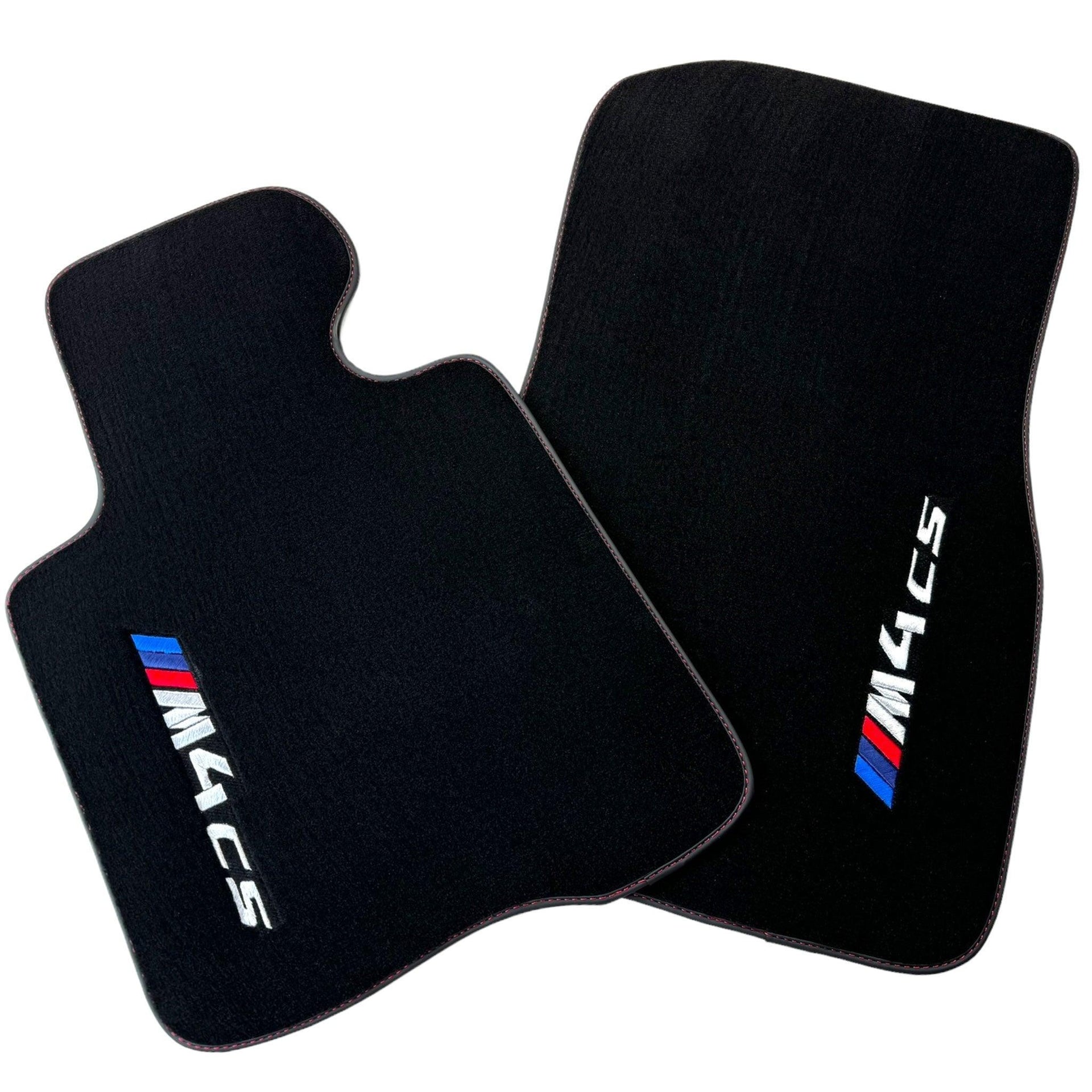 Black Floor Mats for BMW M4 CS G82 Coupe (2021-2025) - AutoWin
