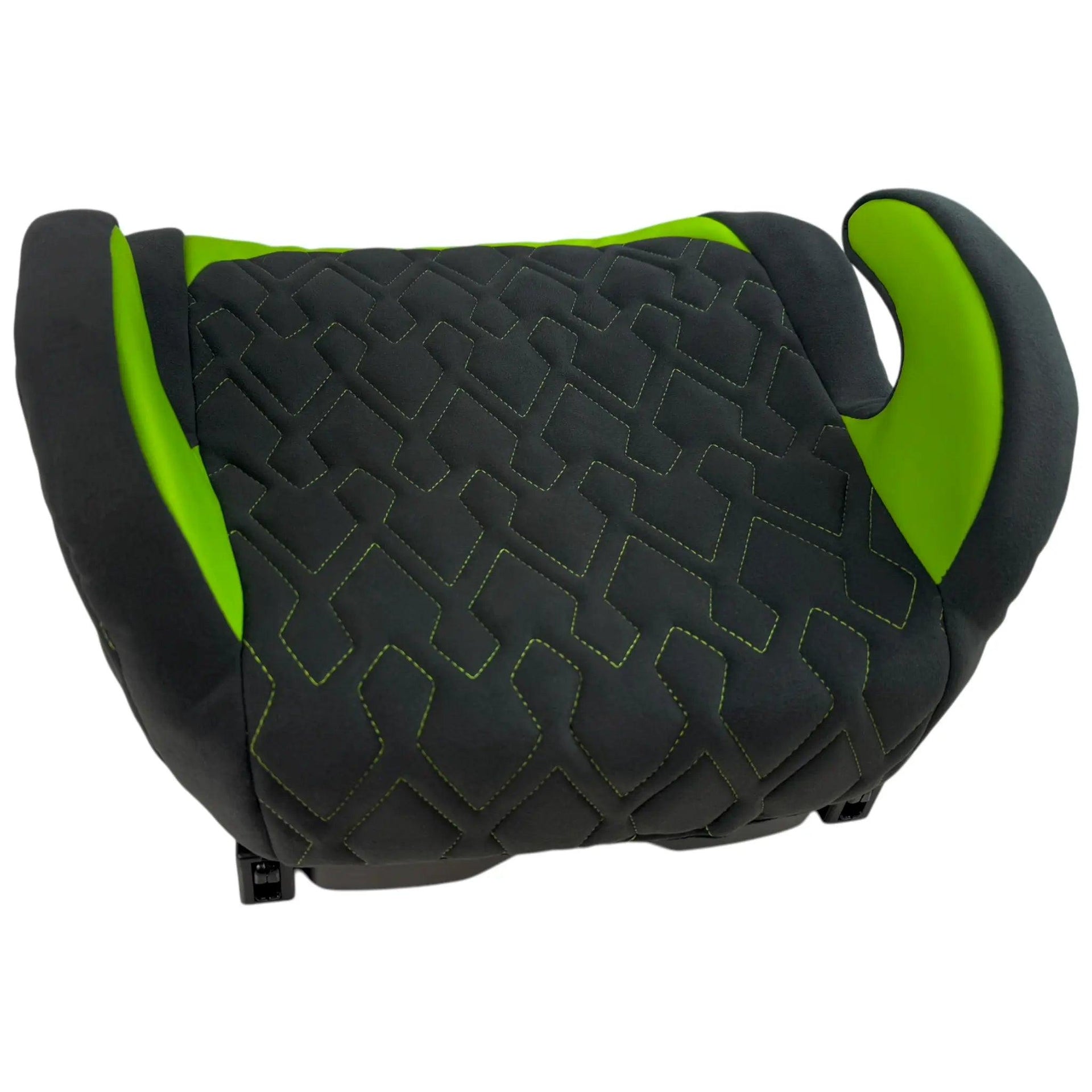 Alcantara Leather Backless Car Seat for Kids with Green Leather by ER56 Design