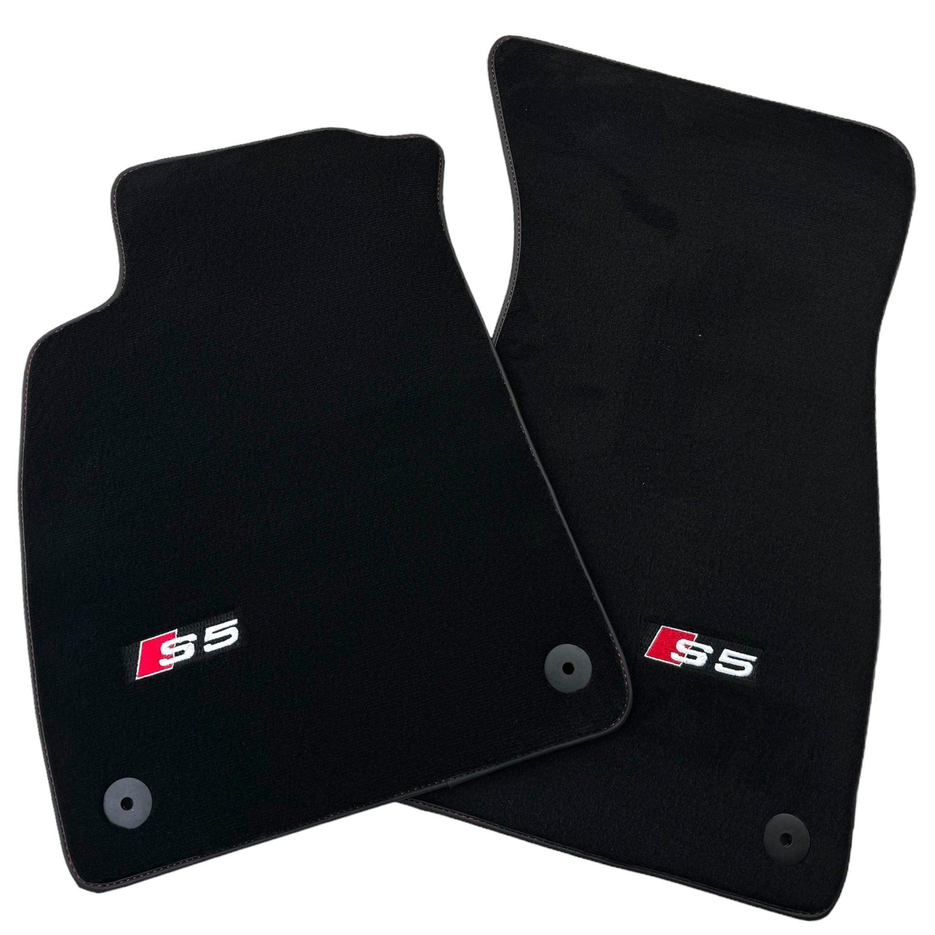 Black Floor Mats for Audi S5 2-door Convertible (2007-2024) - AutoWin