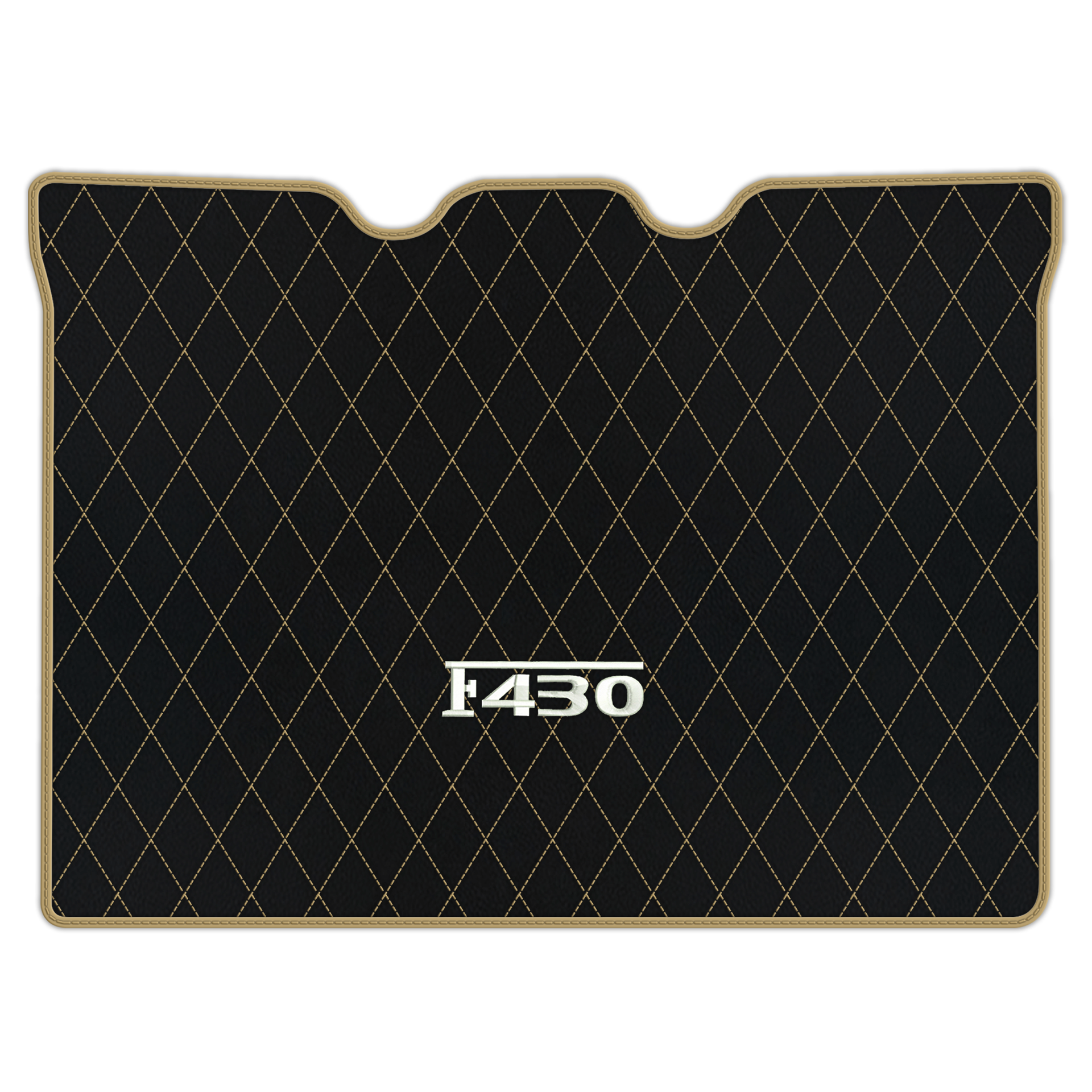 Luxury Black Leather Floor Mats for Ferrari F355 (1994-1999)