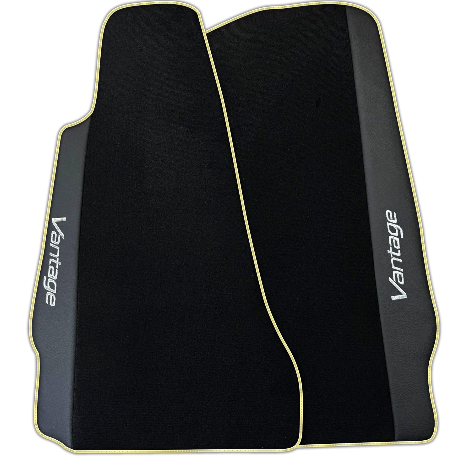 Black Floor Mats for Aston Martin V8 Vantage (2005–2023) with Leather