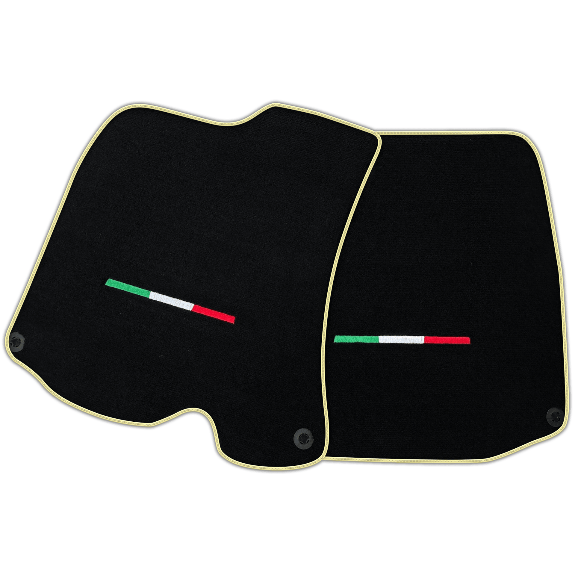 Black Floor Mats For Ferrari Portofino (2018-2023) Italian Edition