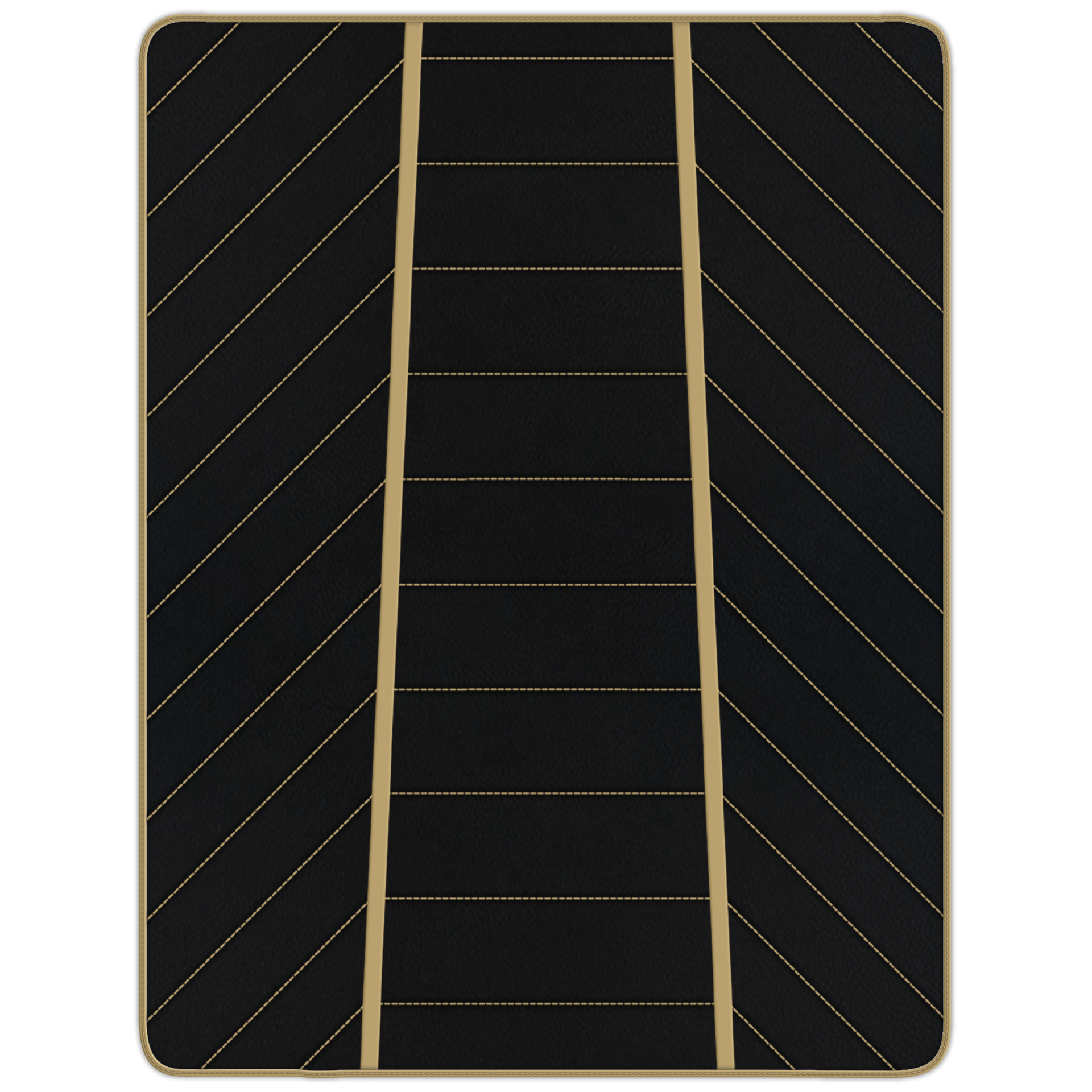 Premium Black Leather Floor Mats for Ferrari California | Full Set