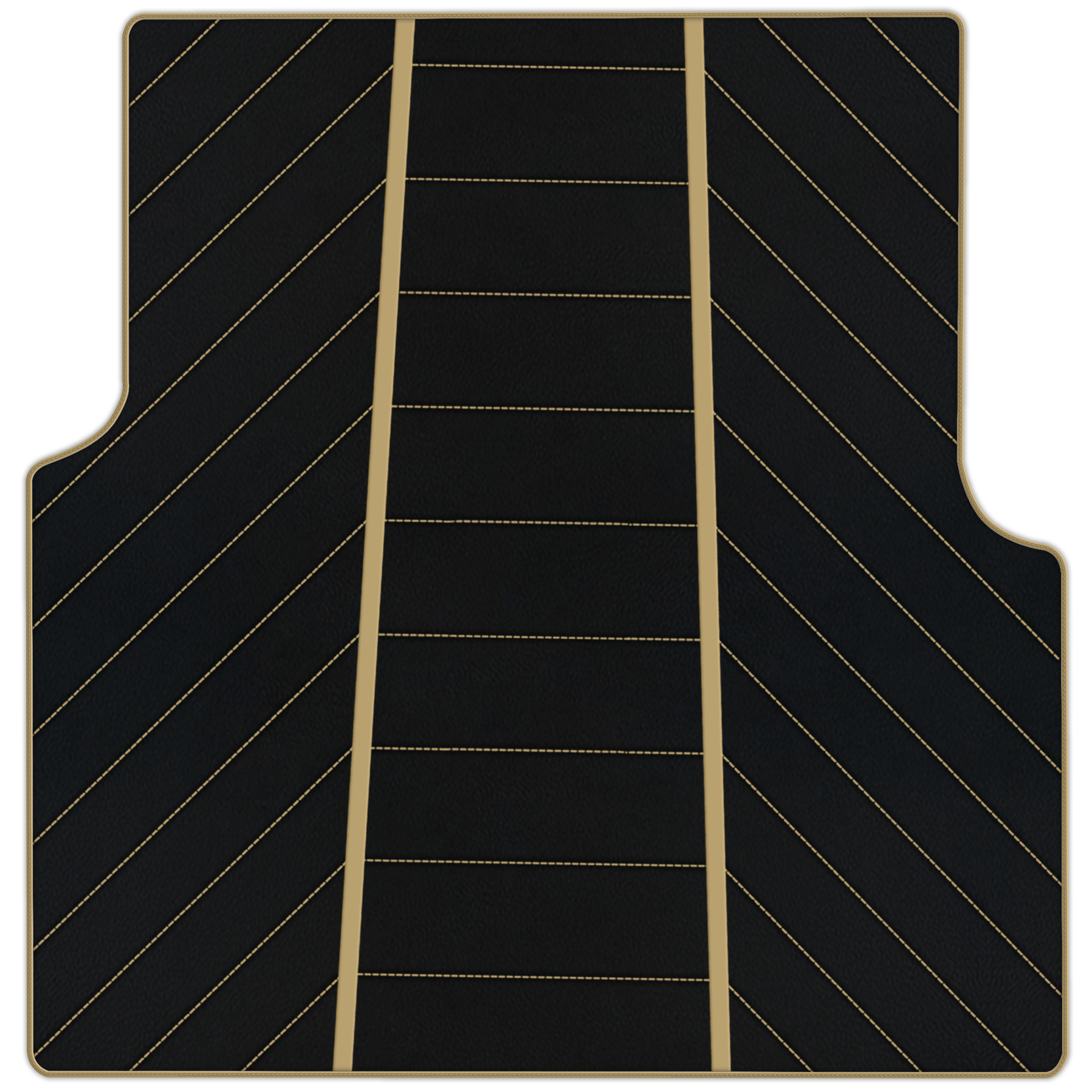 Luxury Black Leather Floor Mats for Rolls Royce Dawn 2016-2023