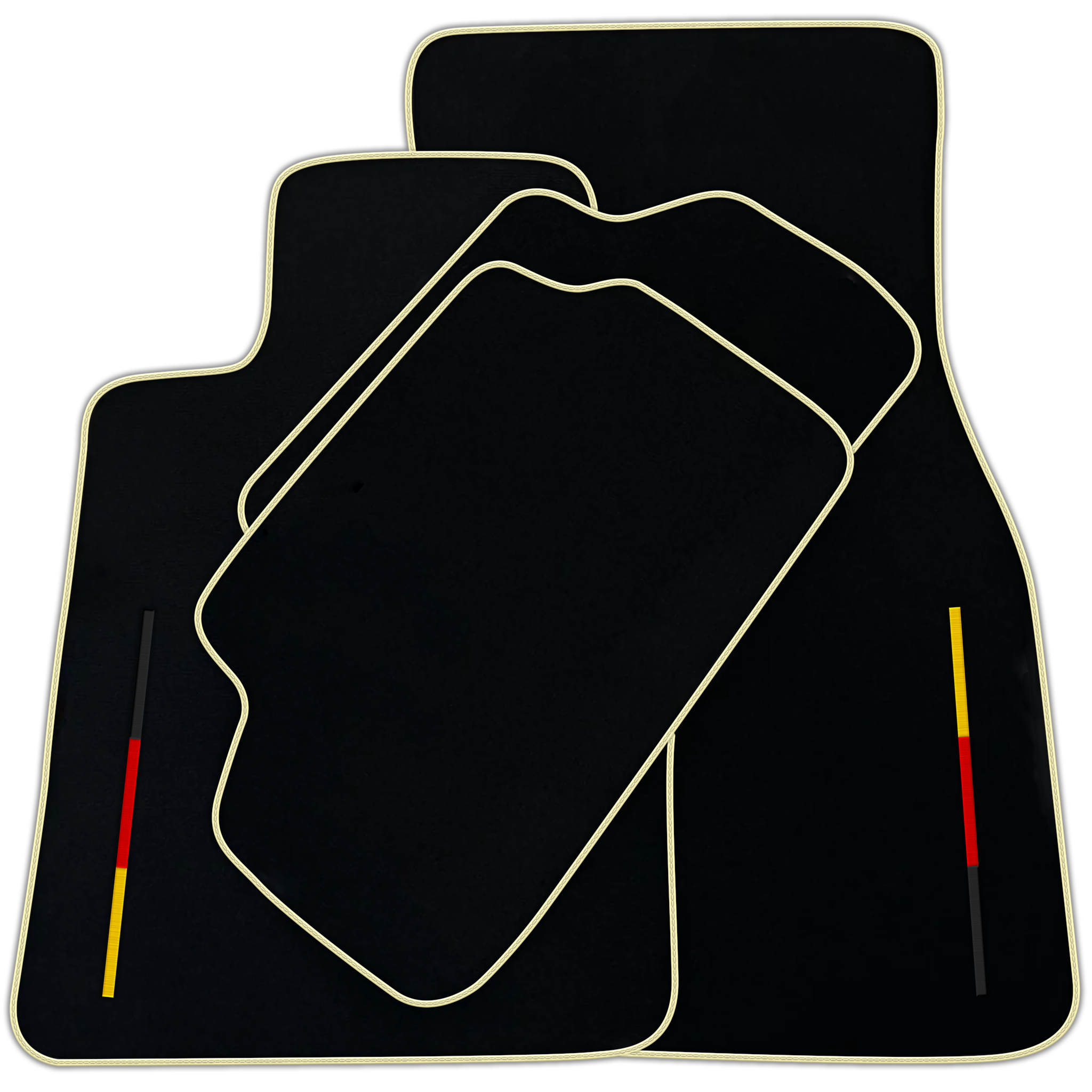 Black Floor Mats for BMW 1 Series E81 3-door Hatchback (2006-2011) German Edition | Various Trim Colors