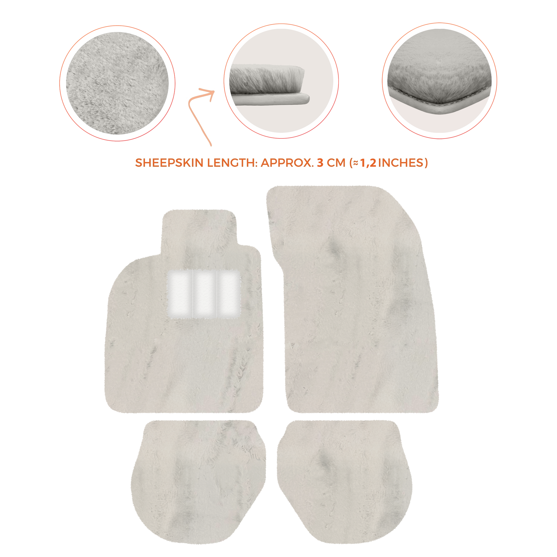 Customizable Leather Floor Mats with Hex Pattern for Porsche 911 - 993 (1994-1998) - AutoWin