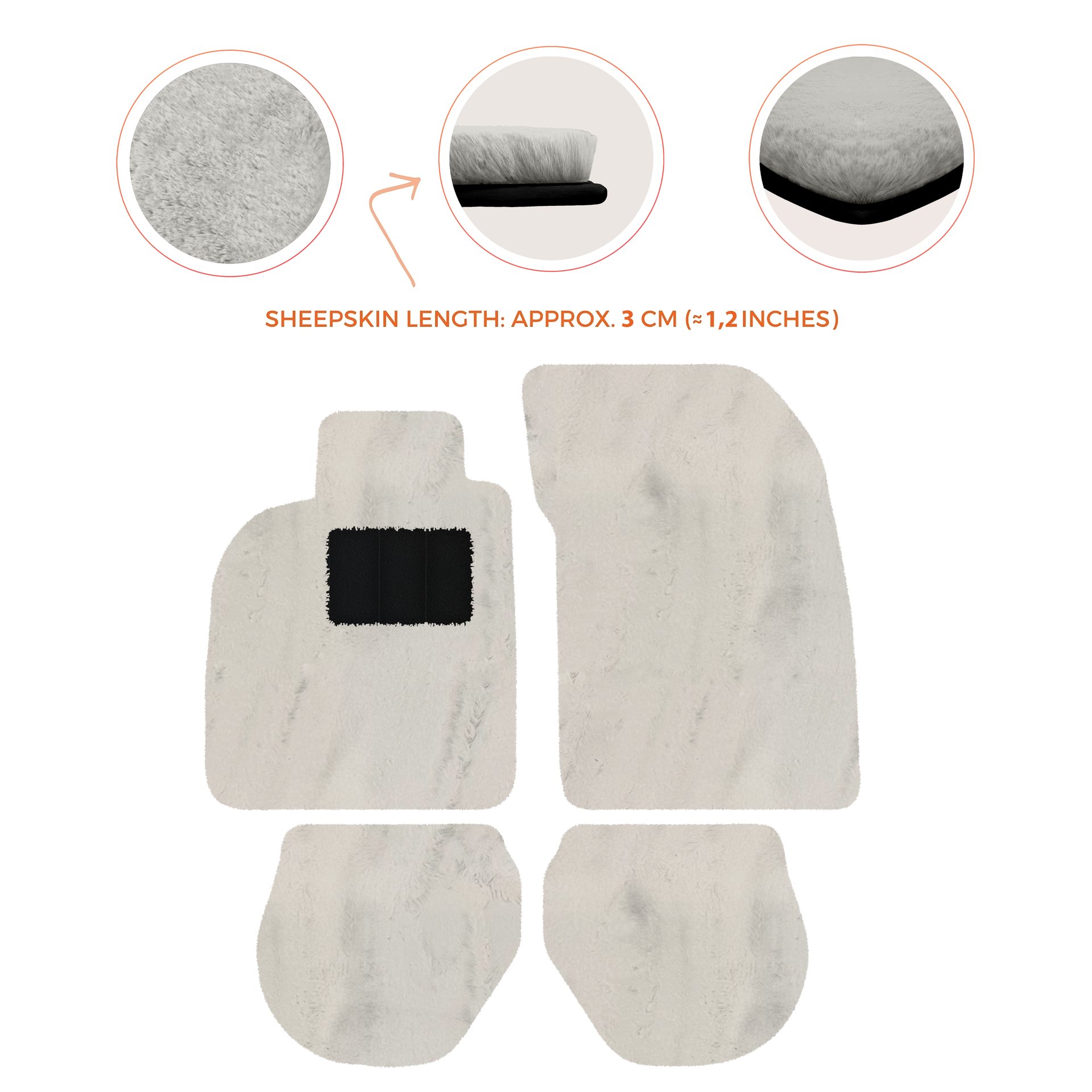 Customizable Leather Floor Mats with Hex Pattern for Porsche 911 - 993 (1994-1998) - AutoWin