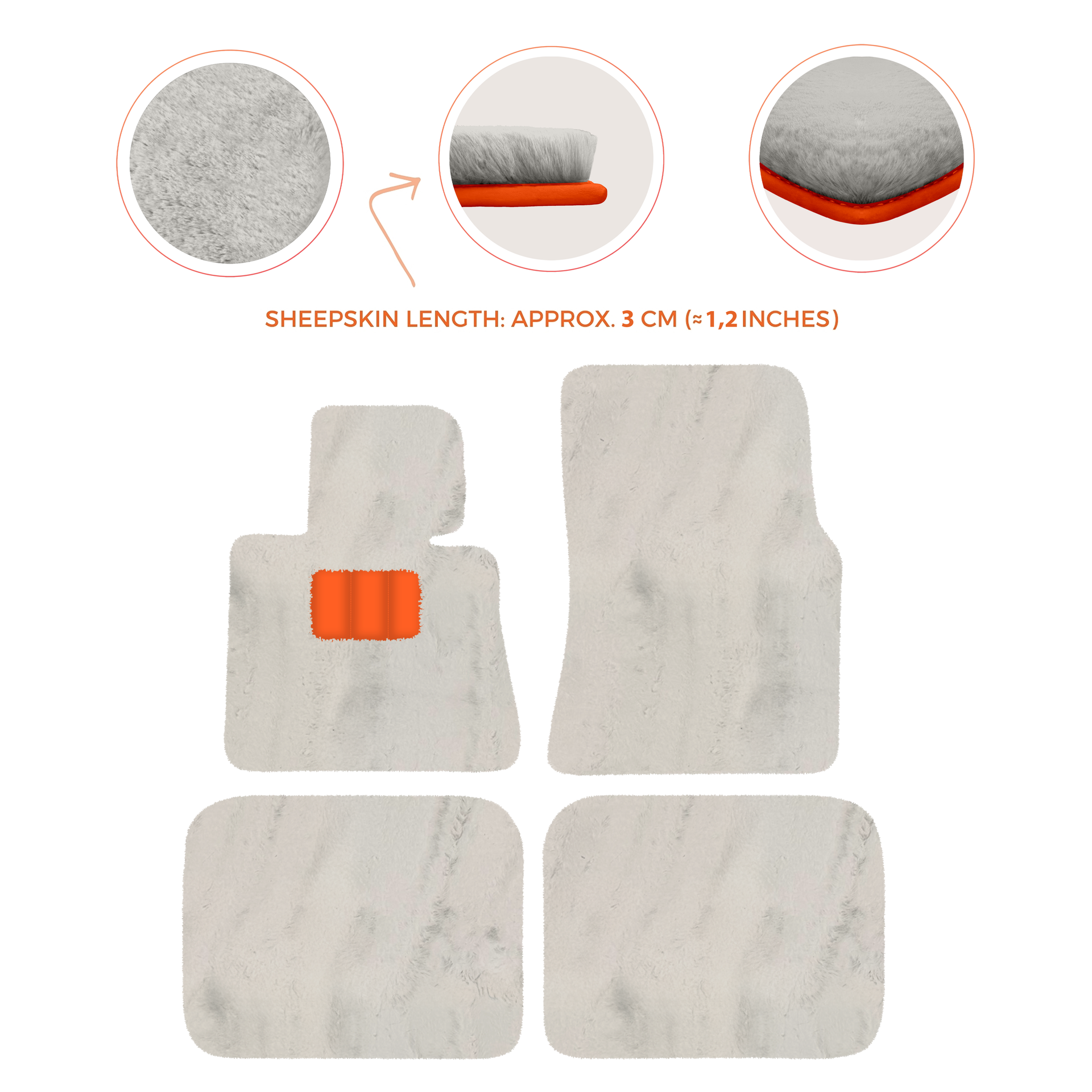 Luxury Sheepskin Floor Mats for Rolls-Royce Ghost Series I (2010-2014)