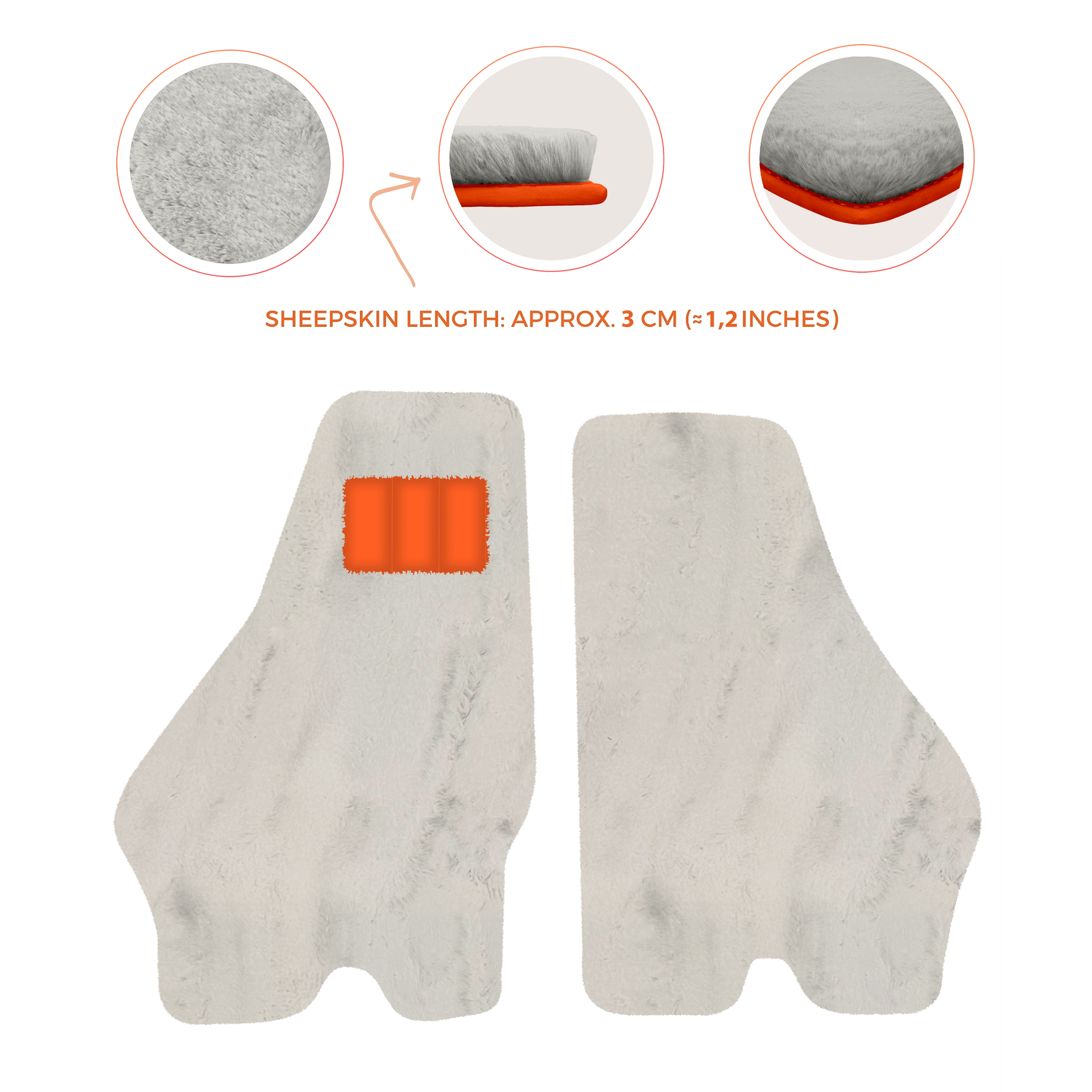 Luxury Sheepskin Floor Mats for Lamborghini Urus (2018-2026)