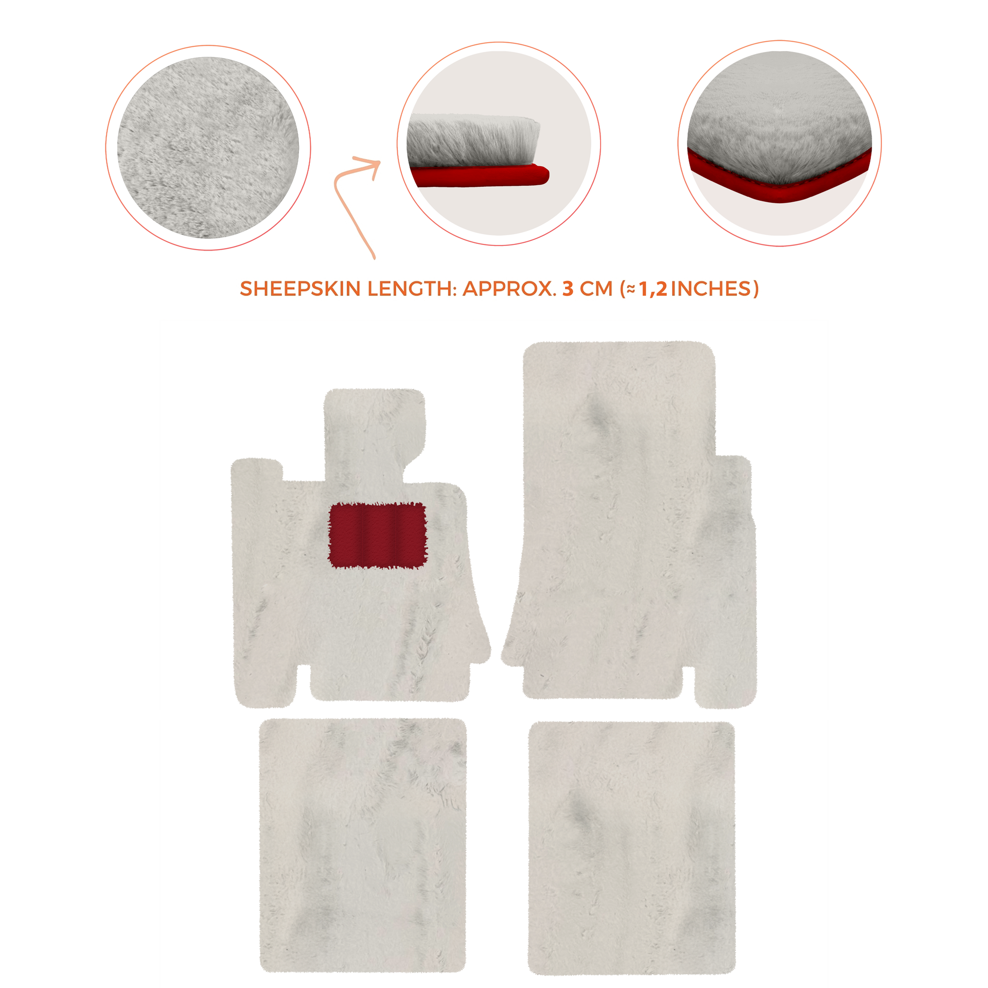 Premium Sheepskin Floor Mats for Bentley Mulsanne (2010-2020)