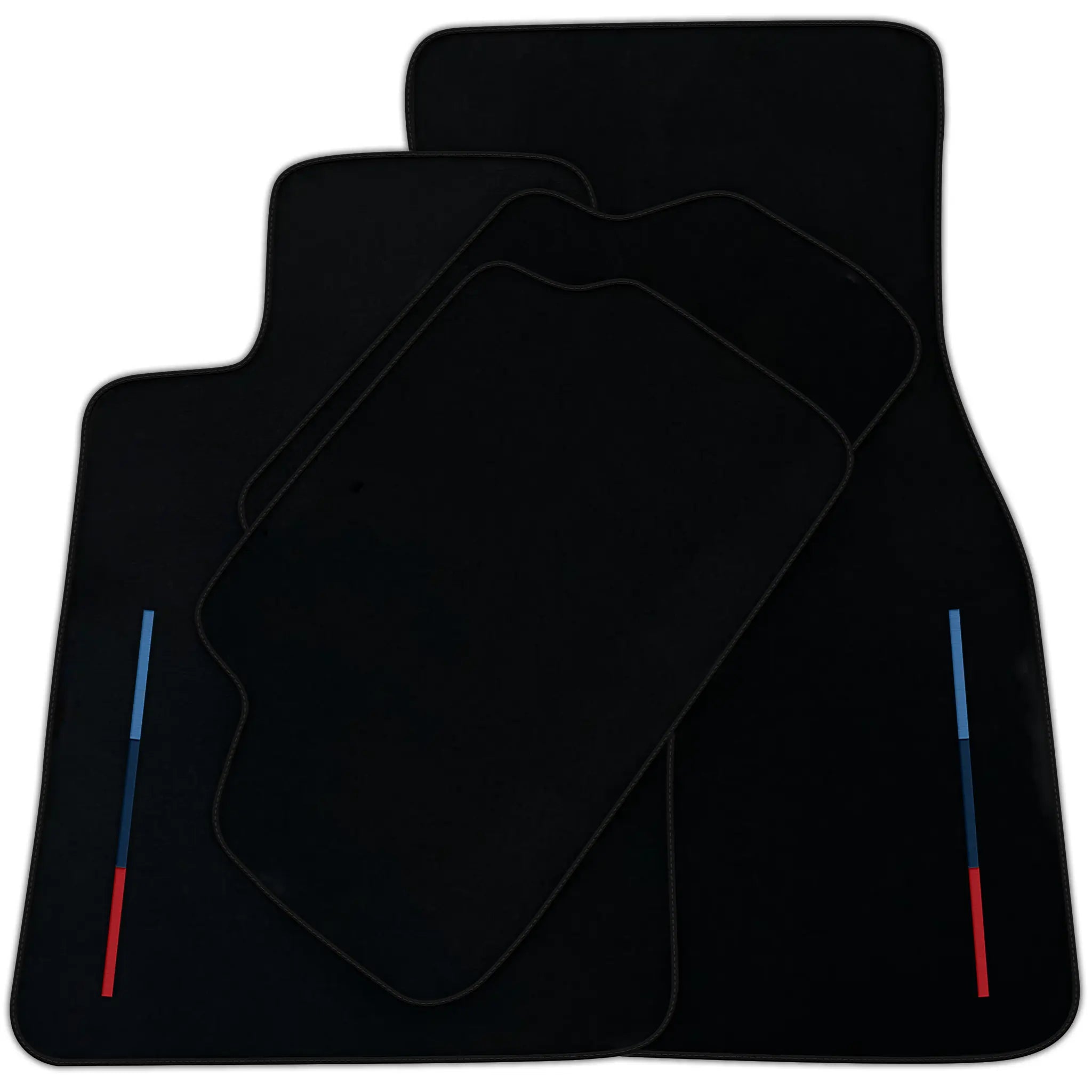 Black Floor Mats For BMW X4 Series F26 LCI With Color Stripes Tailored Set Perfect Fit | Various Trim Colors