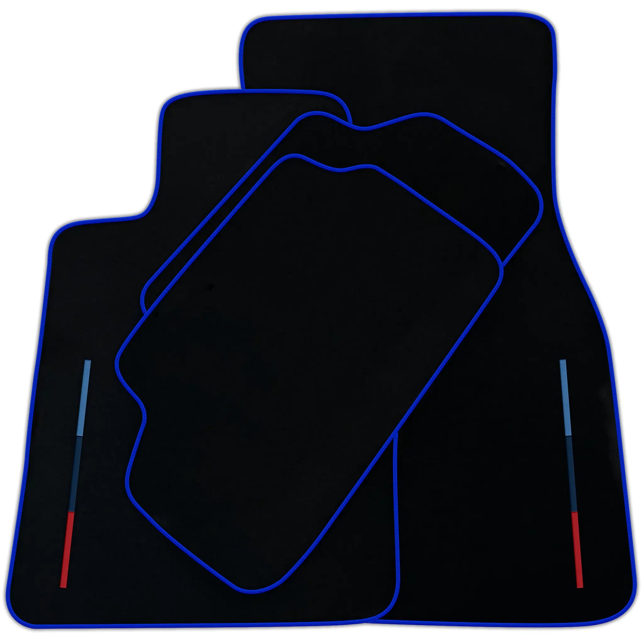 Black Floor Mats For BMW X4 Series F26 LCI With Color Stripes Tailored Set Perfect Fit | Various Trim Colors