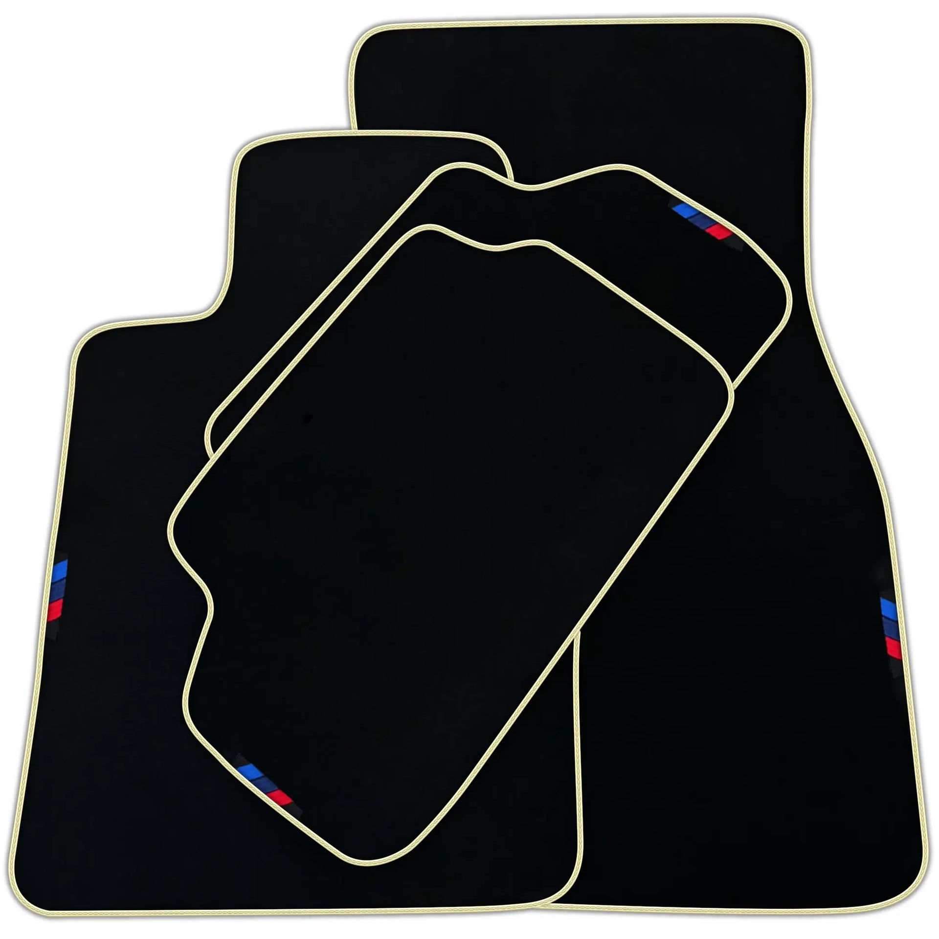 Black Floor Mats For BMW Z4 Series G29 With 3 Color Stripes Tailored Set Perfect Fit | Various Trim Colors