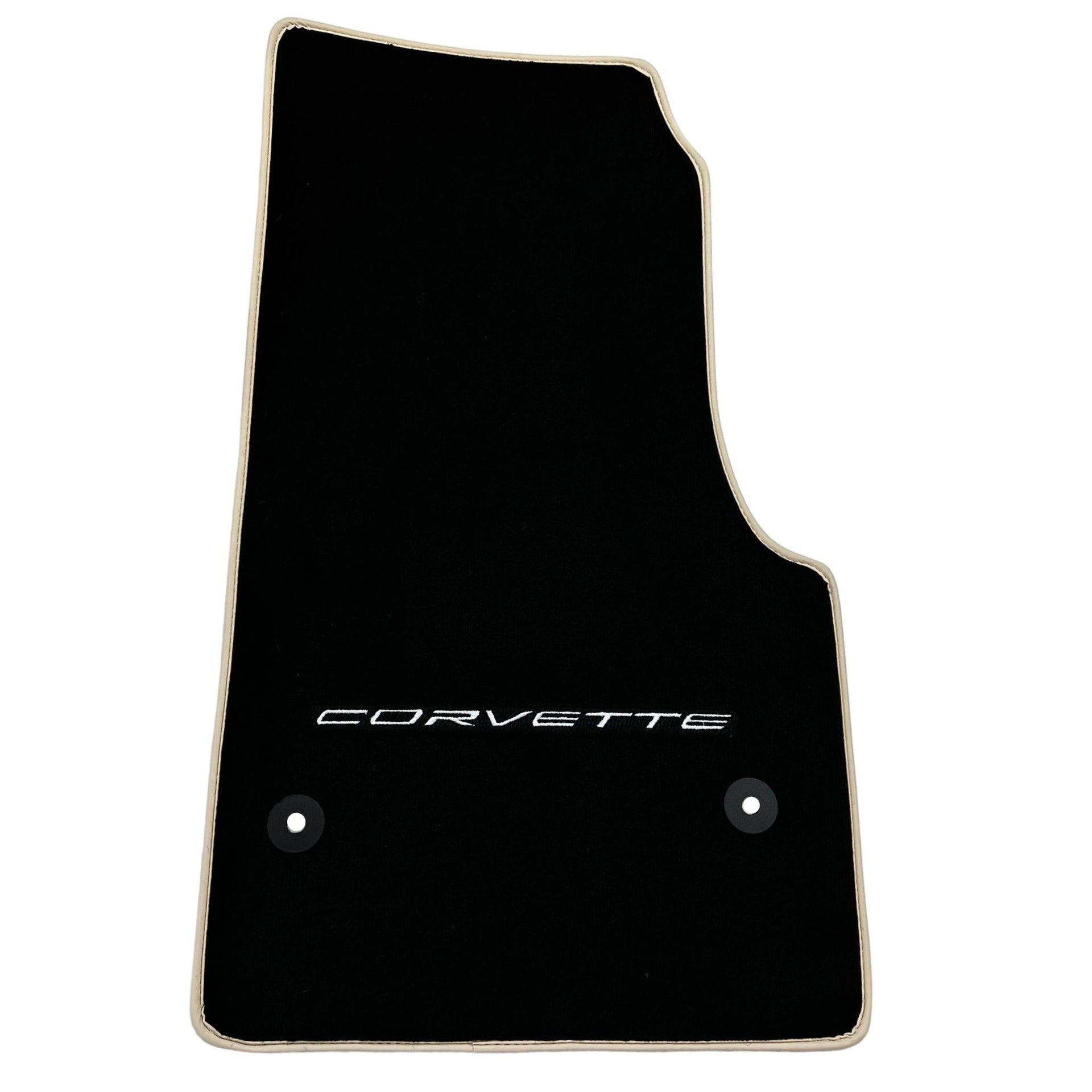 Black Floor Mats For Chevrolet Corvette C8 (2020-2024) - AutoWin