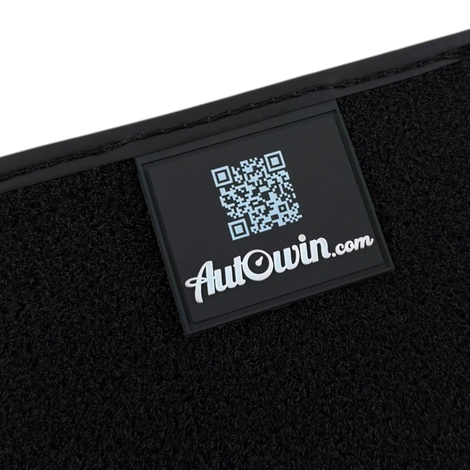 Black Floor Mats for Rolls Royce Dawn (2016-2023) with Green Leather