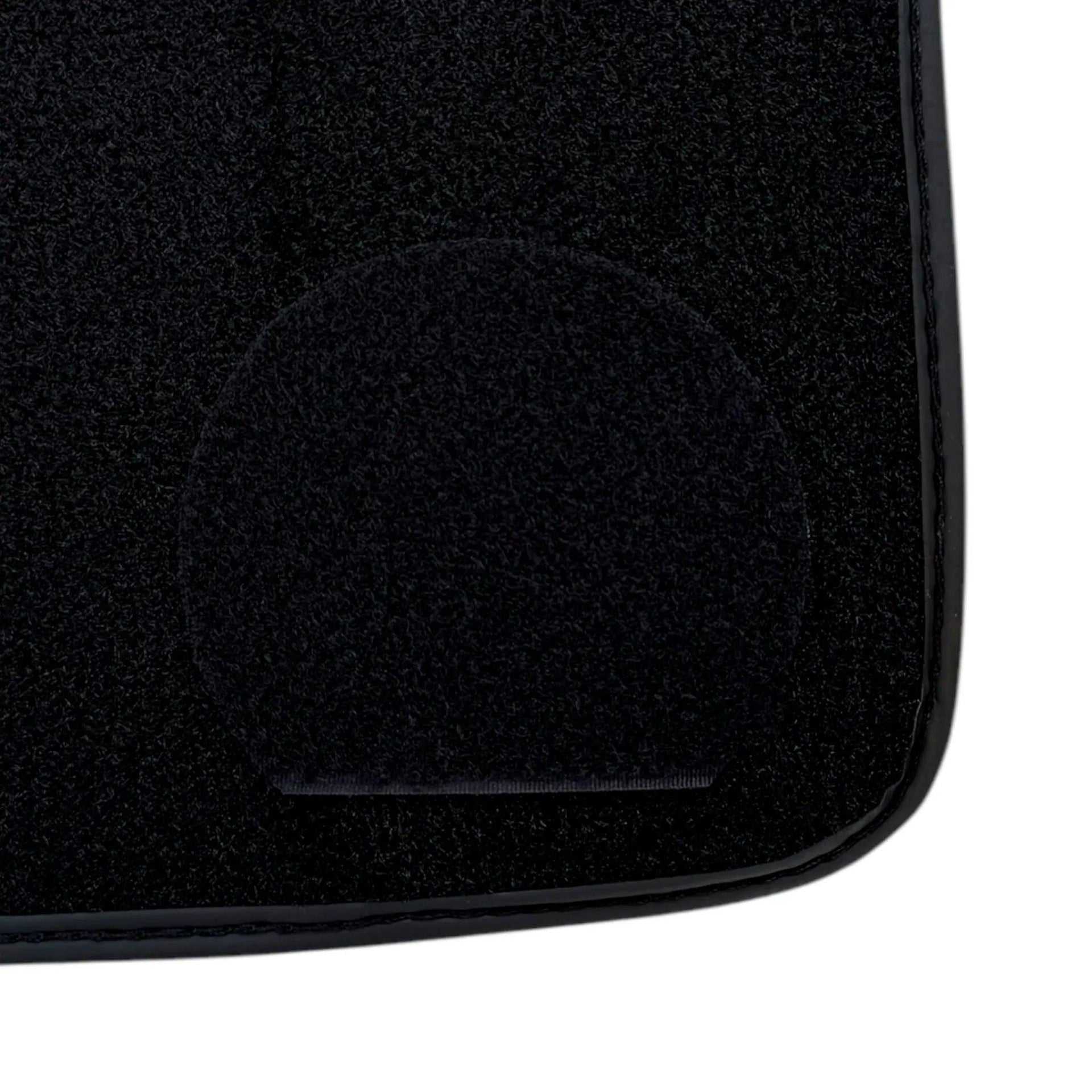 Black Floor Mats for Rolls Royce Wraith (2013–2023) with Green Leather