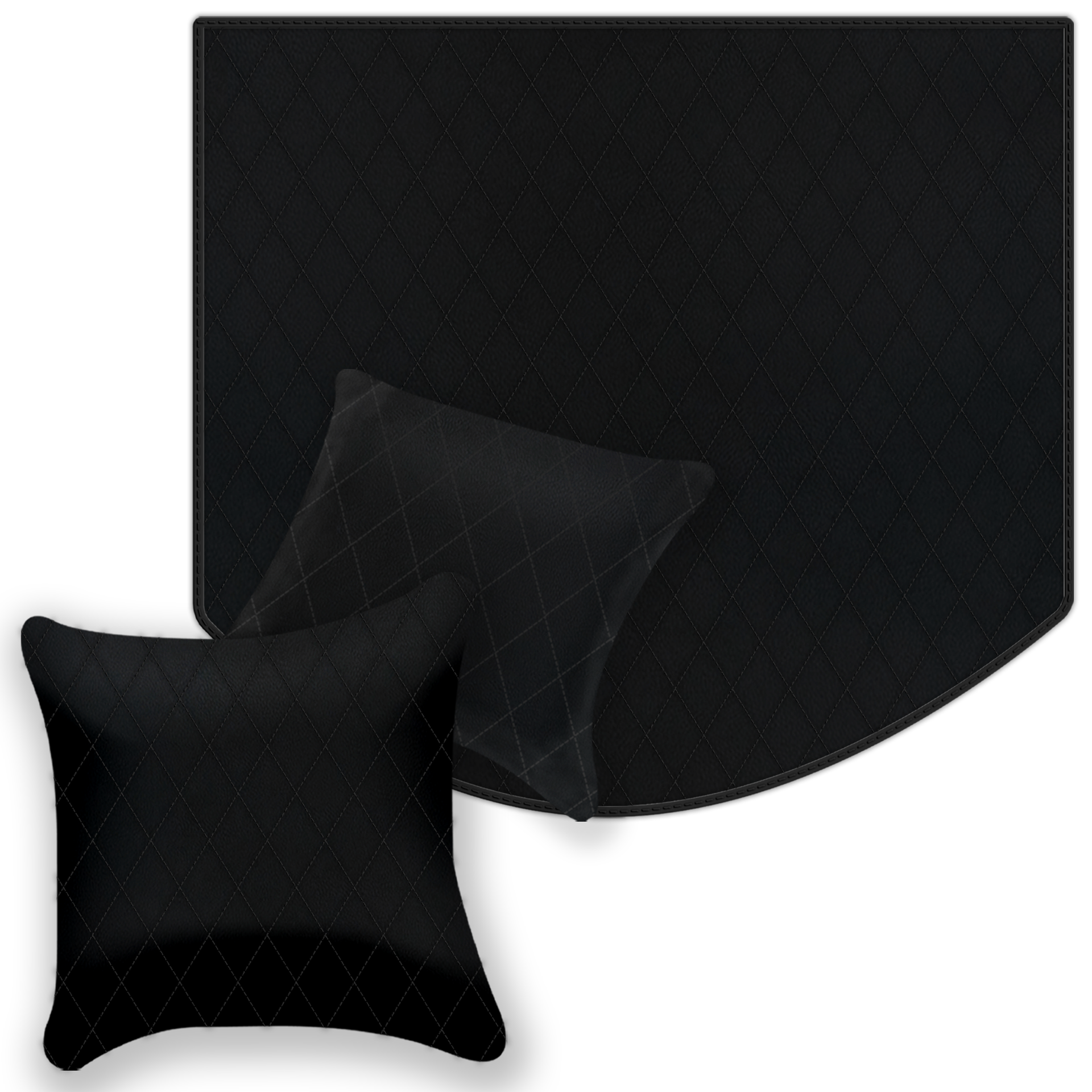 Premium Black Leather Floor Mats for Ferrari 512 TR (1992-1994)