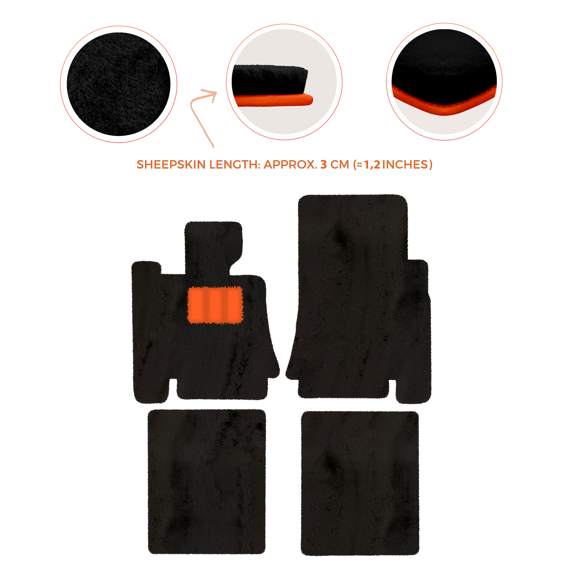 Premium Sheepskin Floor Mats for Bentley Mulsanne (2010-2020)