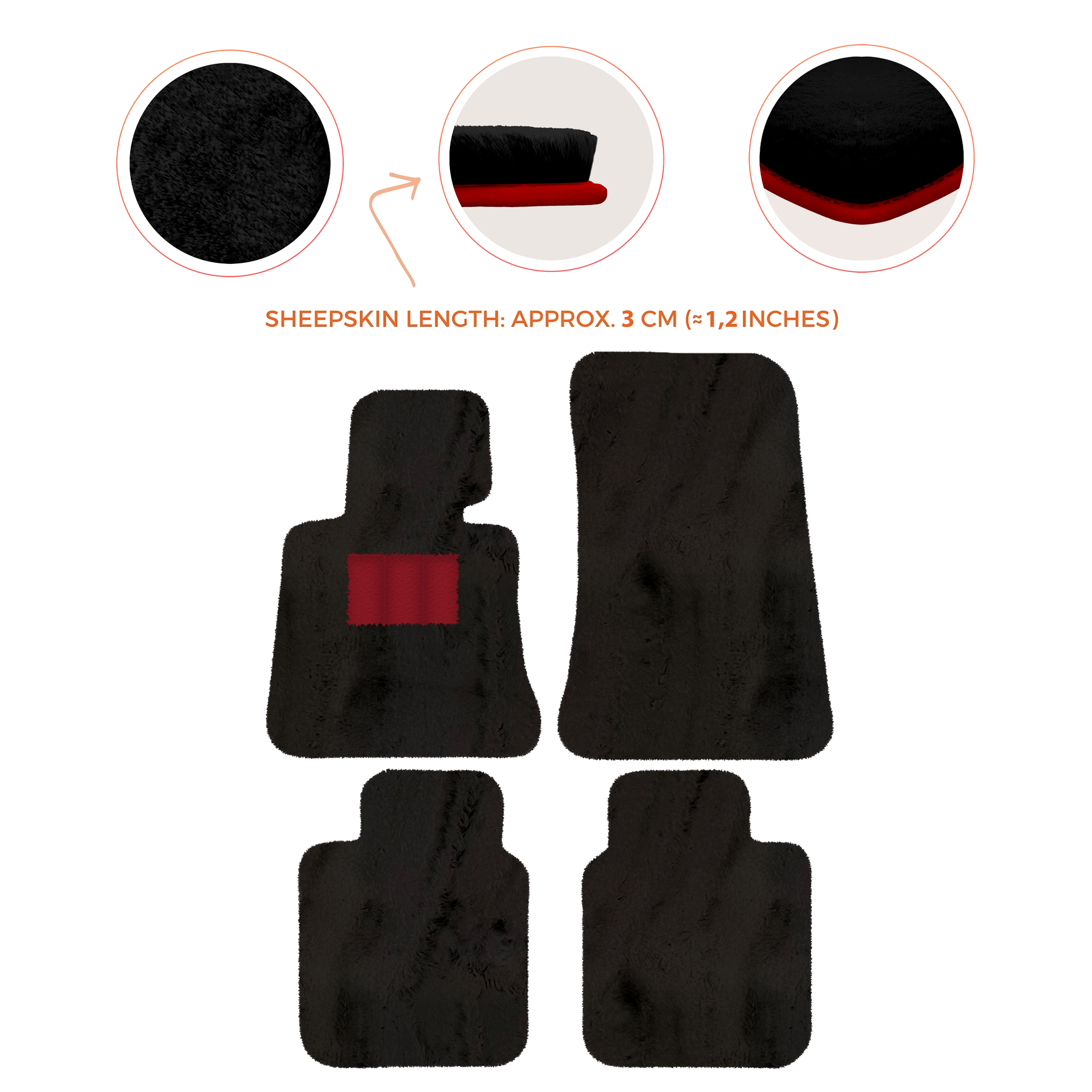 Luxury Sheepskin Floor Mats for Rolls-Royce Ghost Series I (2010-2014)