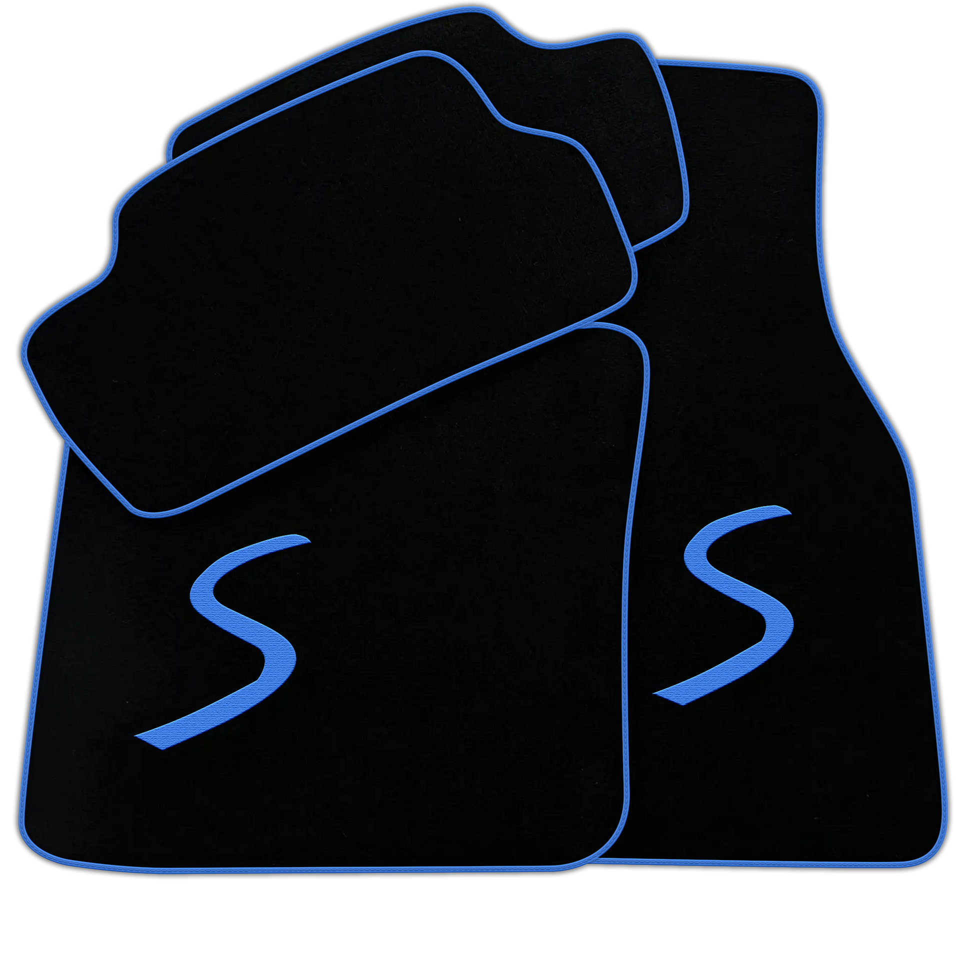 Black Floor Mats for Mini Cooper / One F55 5-Doors (2015-2023)