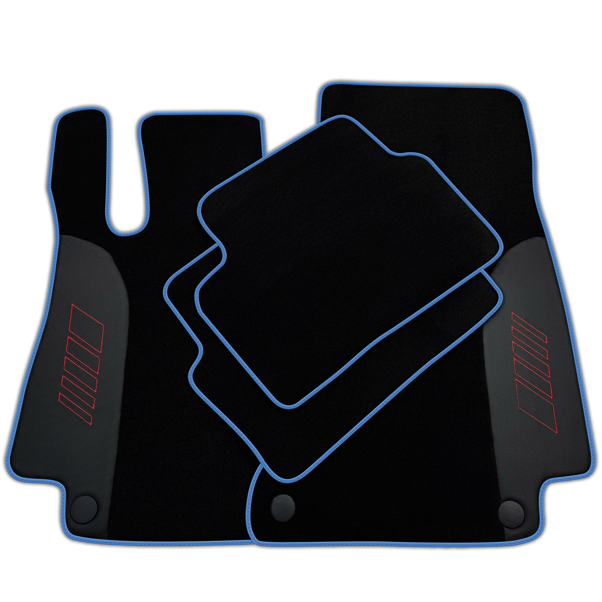 Black Floor Mats For Mercedes Benz C-Class C205 Coupe (2015-2018) | AutoWin Edition