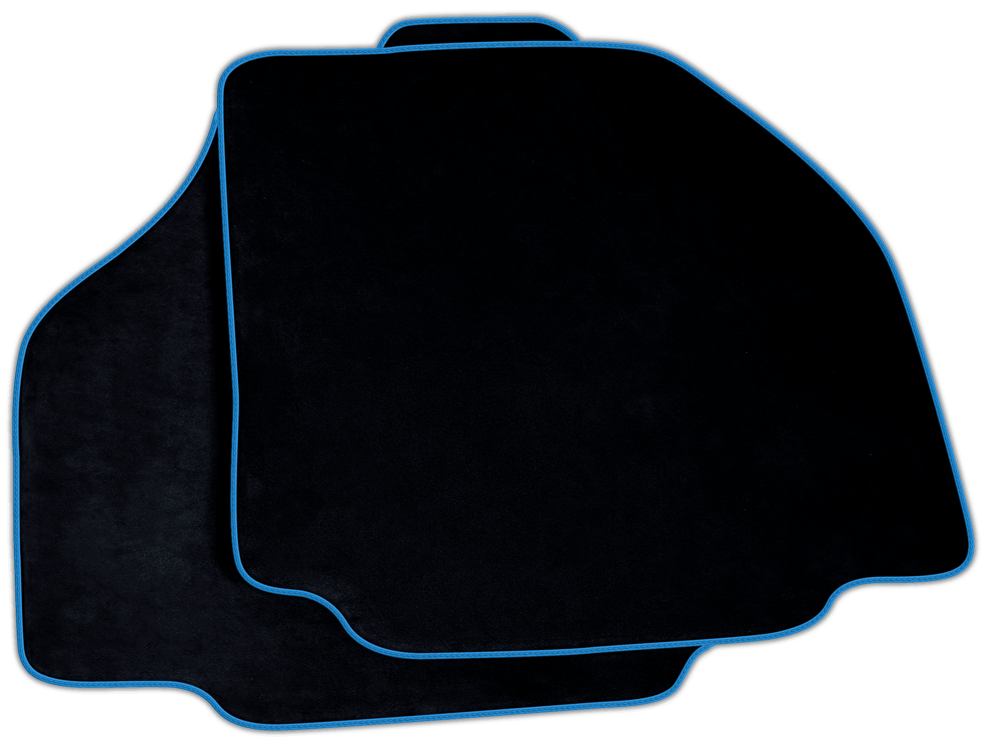 Black Alcantara Floor Mats for Ferrari 488 Pista Spider | Various Trim Colors