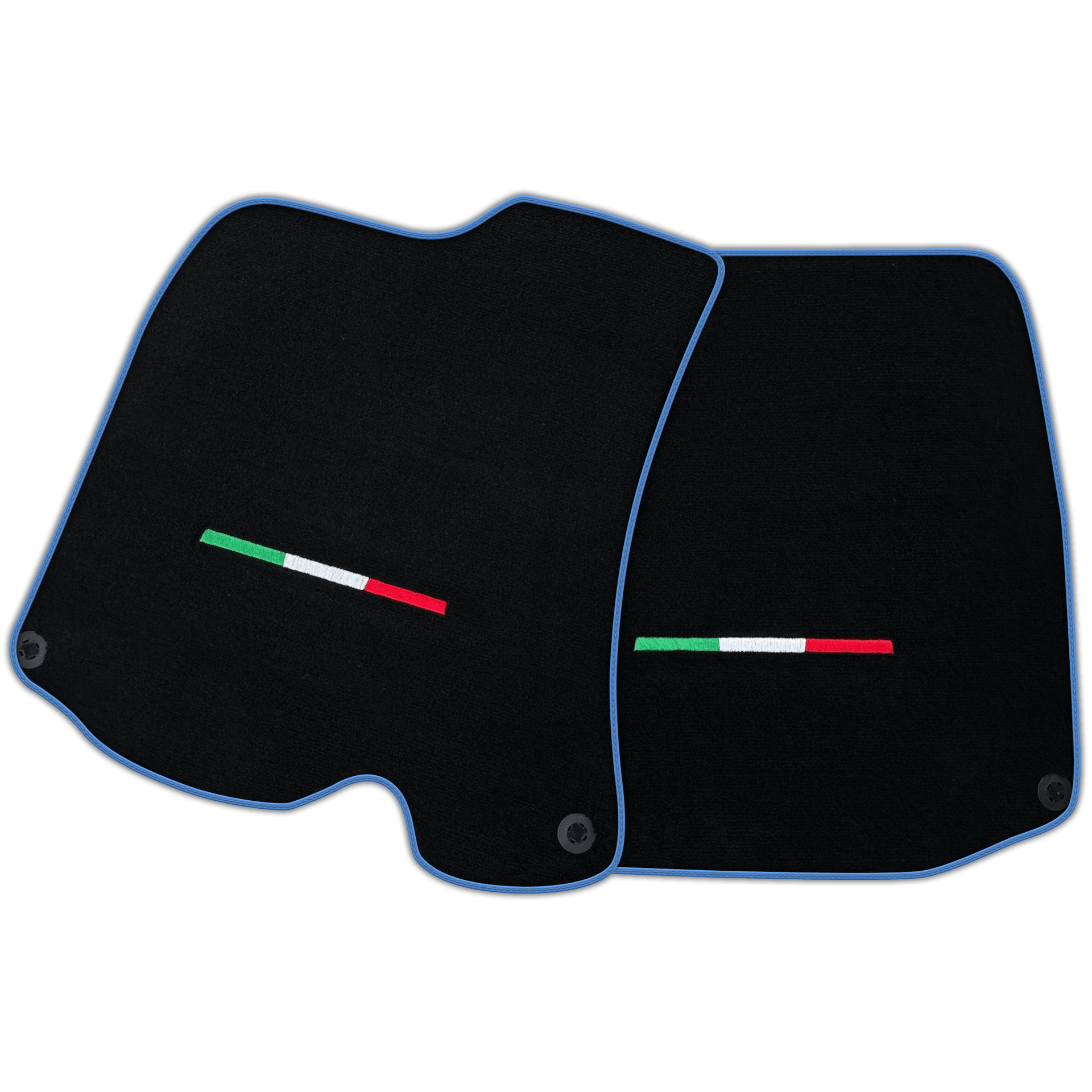 Black Floor Mats For Ferrari Portofino (2018-2023) Italian Edition