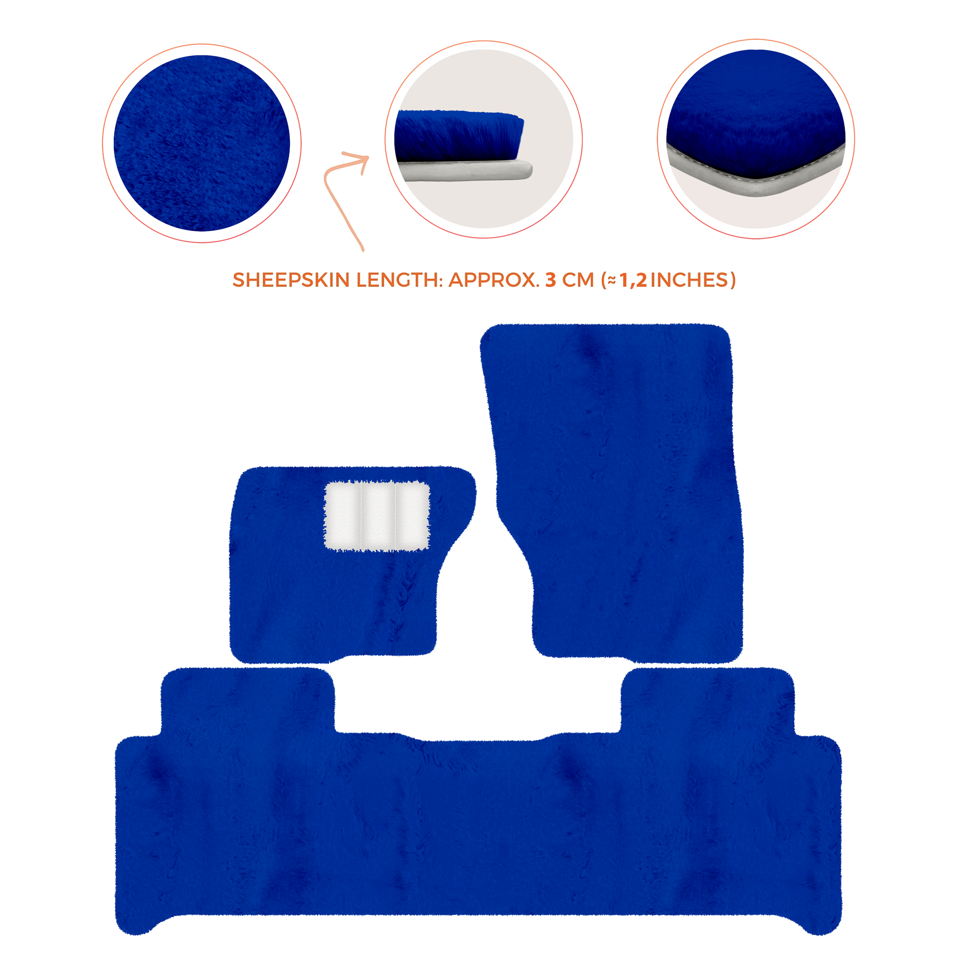 Luxury Sheepskin Floor Mats for Land Rover Discovery (2017-2026)