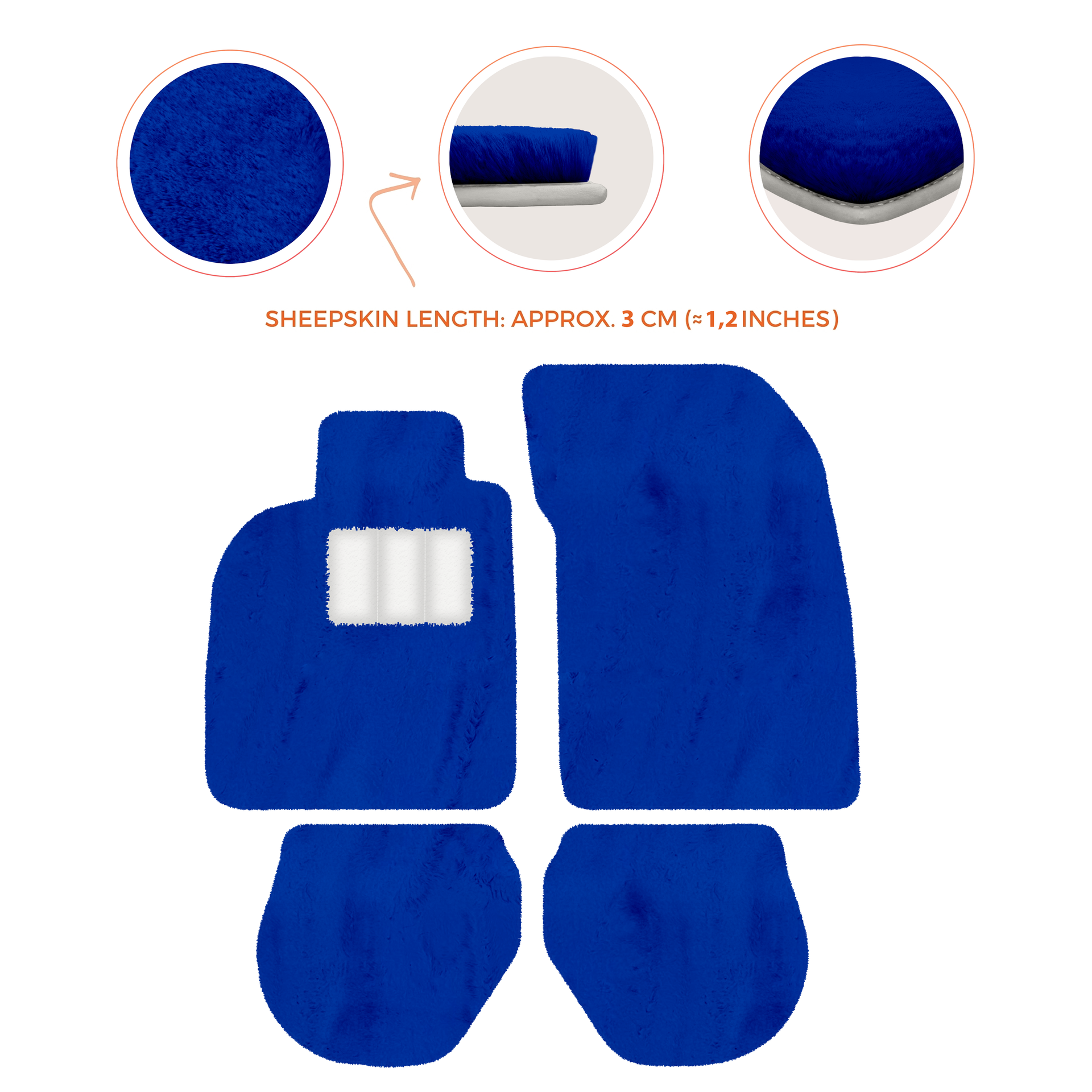 Customizable Leather Floor Mats with Hex Pattern for Porsche 911 - 993 (1994-1998) - AutoWin