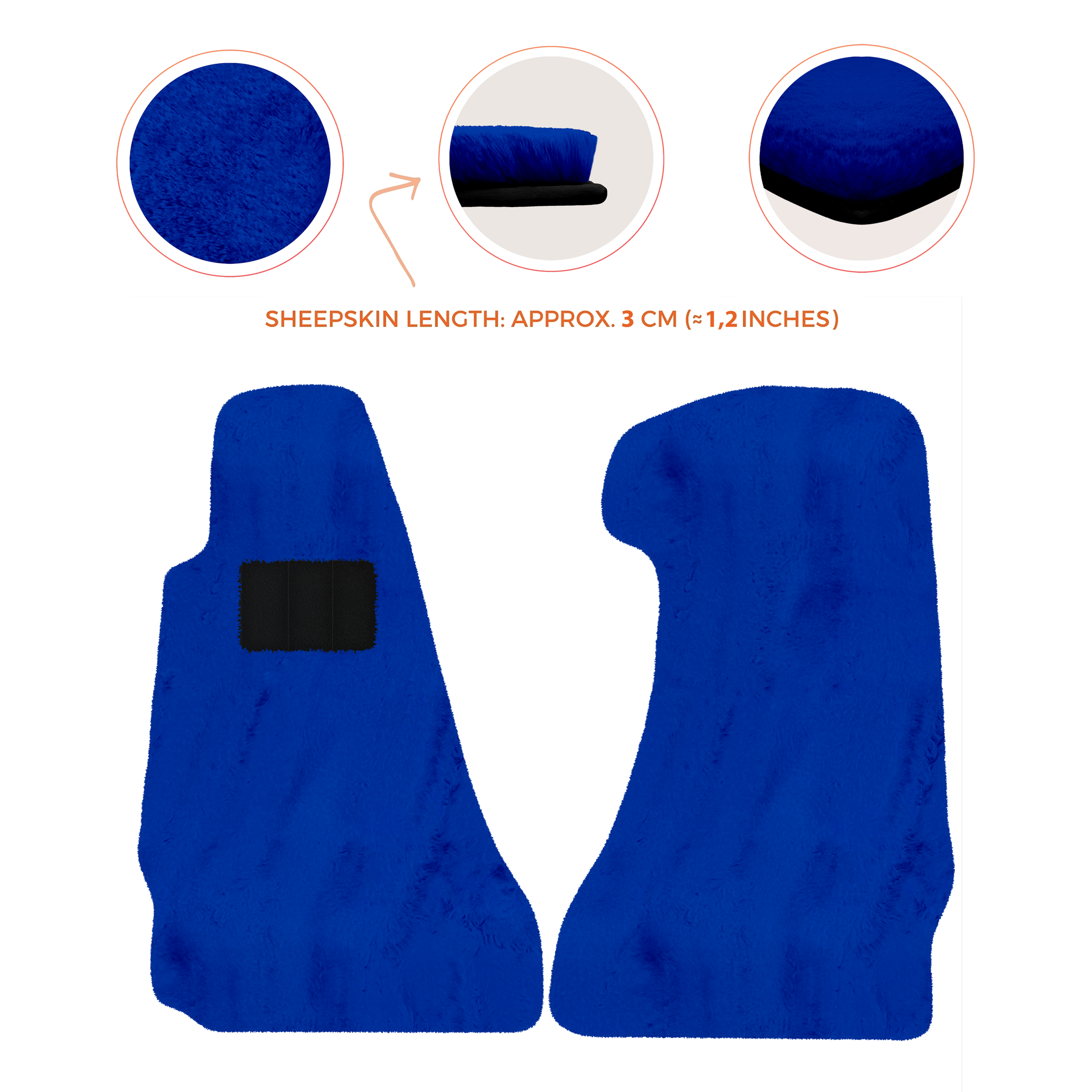 Premium Sheepskin Floor Mats for Aston Martin V8 Vantage (2006-2017)