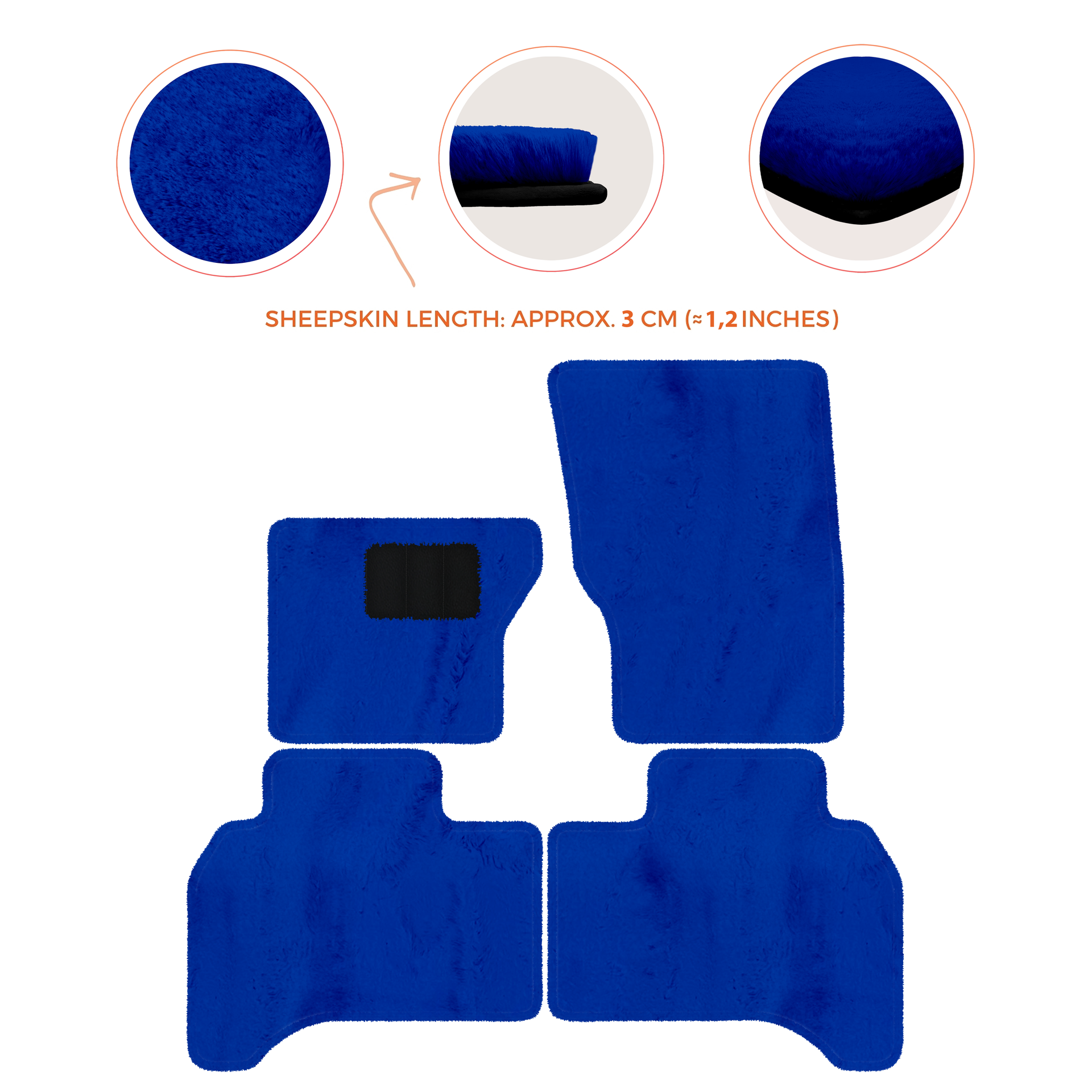 Premium Sheepskin Floor Mats for Range Rover Vehicles (2012-2022)