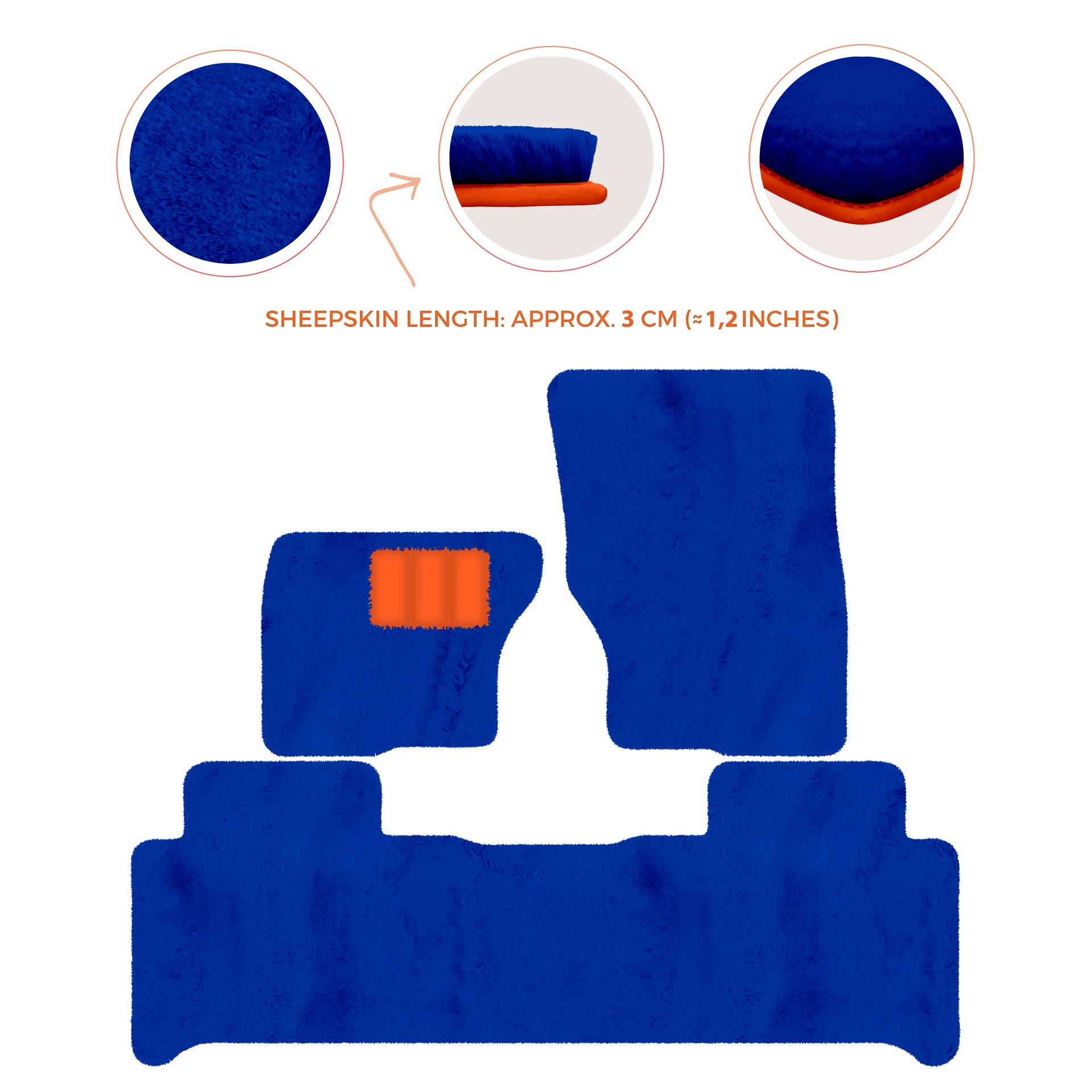 Luxury Sheepskin Floor Mats for Land Rover Discovery (2017-2026)