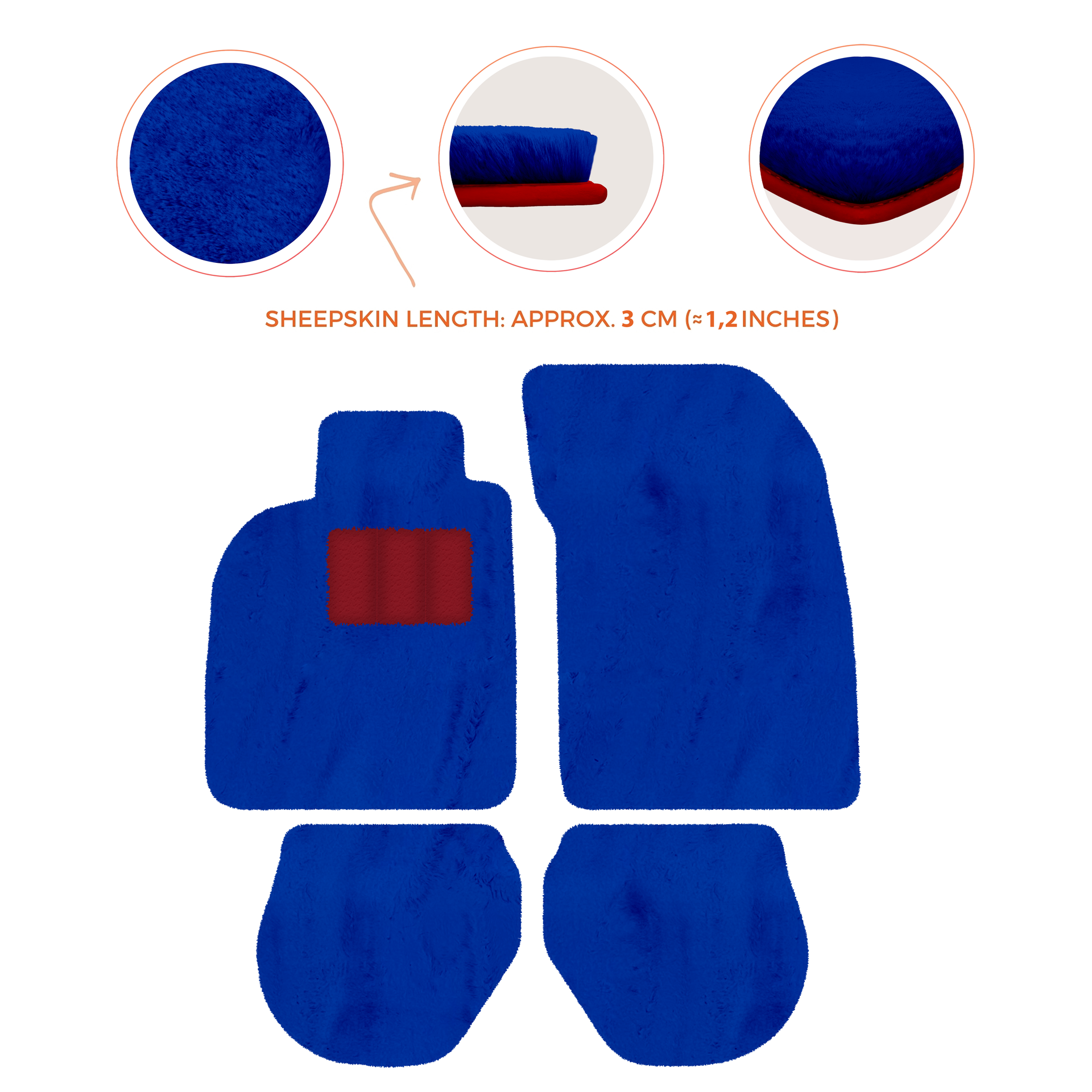 Customizable Leather Floor Mats with Hex Pattern for Porsche 911 - 993 (1994-1998) - AutoWin