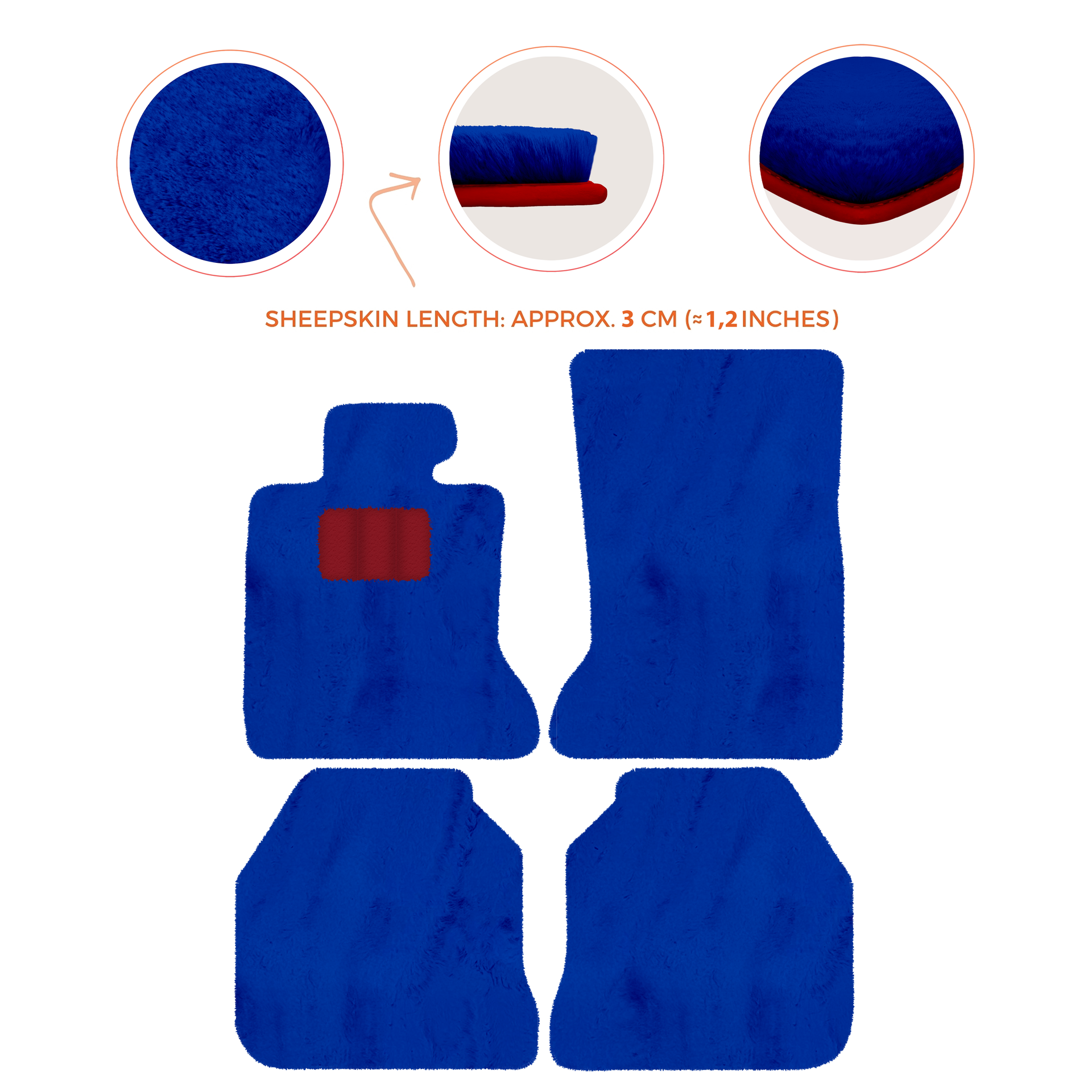 Luxury Sheepskin Floor Mats for Rolls-Royce Ghost RR2 (2010-2014)