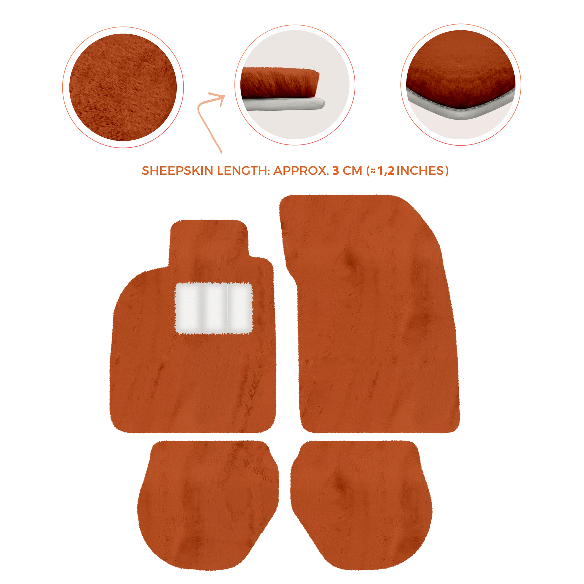 Customizable Leather Floor Mats with Hex Pattern for Porsche 911 - 993 (1994-1998) - AutoWin