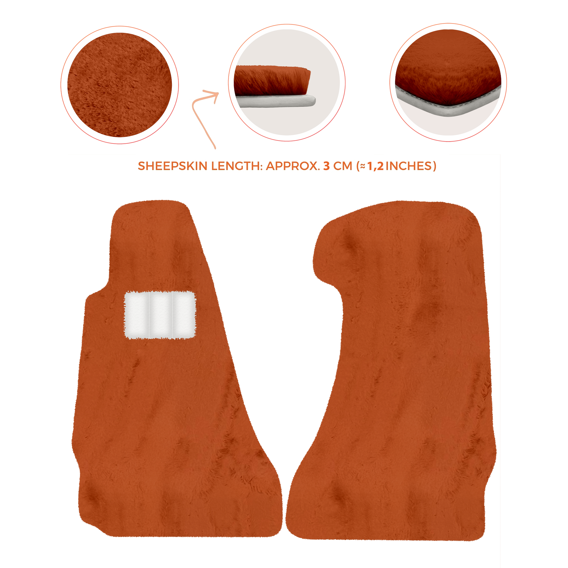 Premium Sheepskin Floor Mats for Aston Martin V8 Vantage (2006-2017)