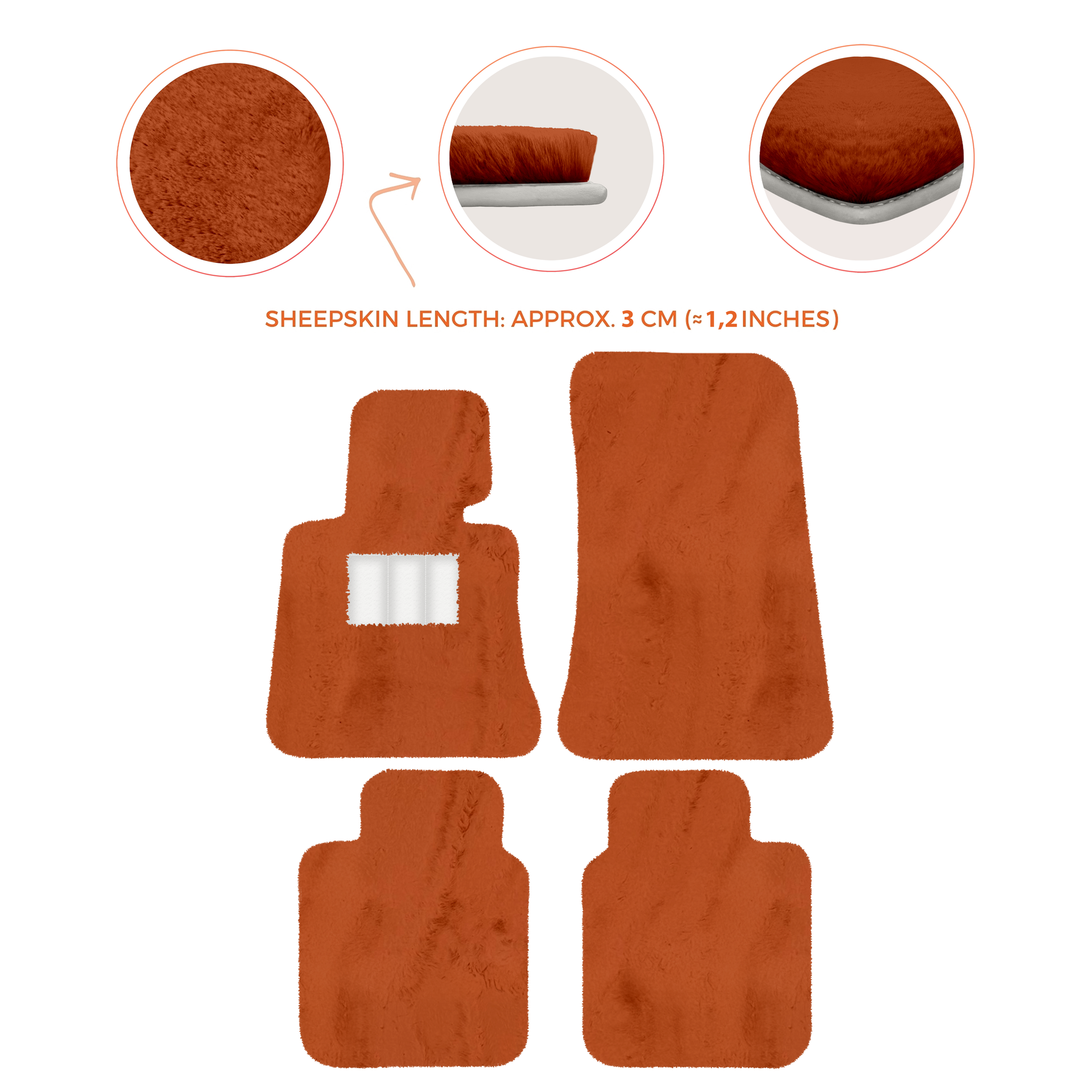 Luxury Sheepskin Floor Mats for Rolls-Royce Ghost Series I (2010-2014)