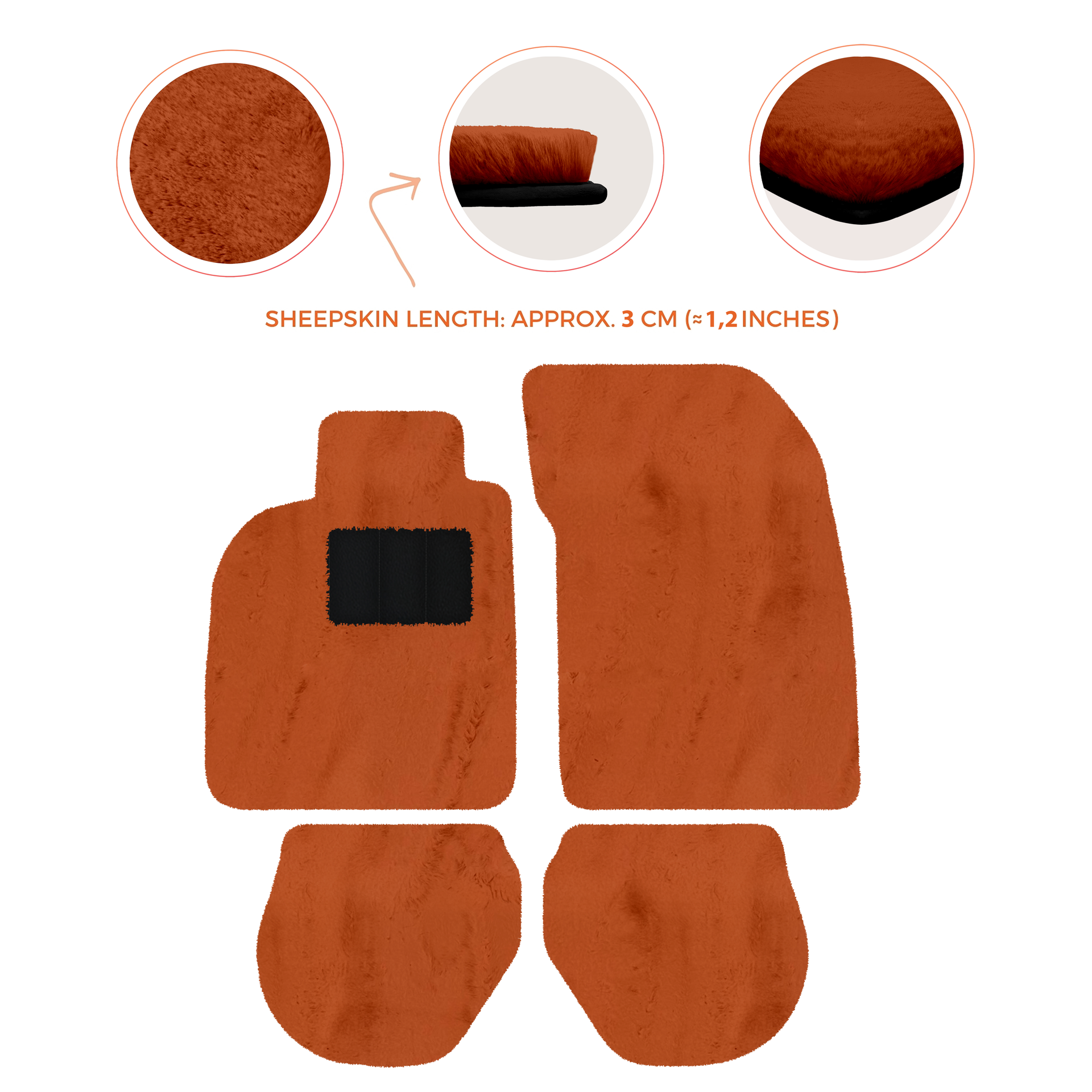 Customizable Leather Floor Mats with Hex Pattern for Porsche 911 - 993 (1994-1998) - AutoWin