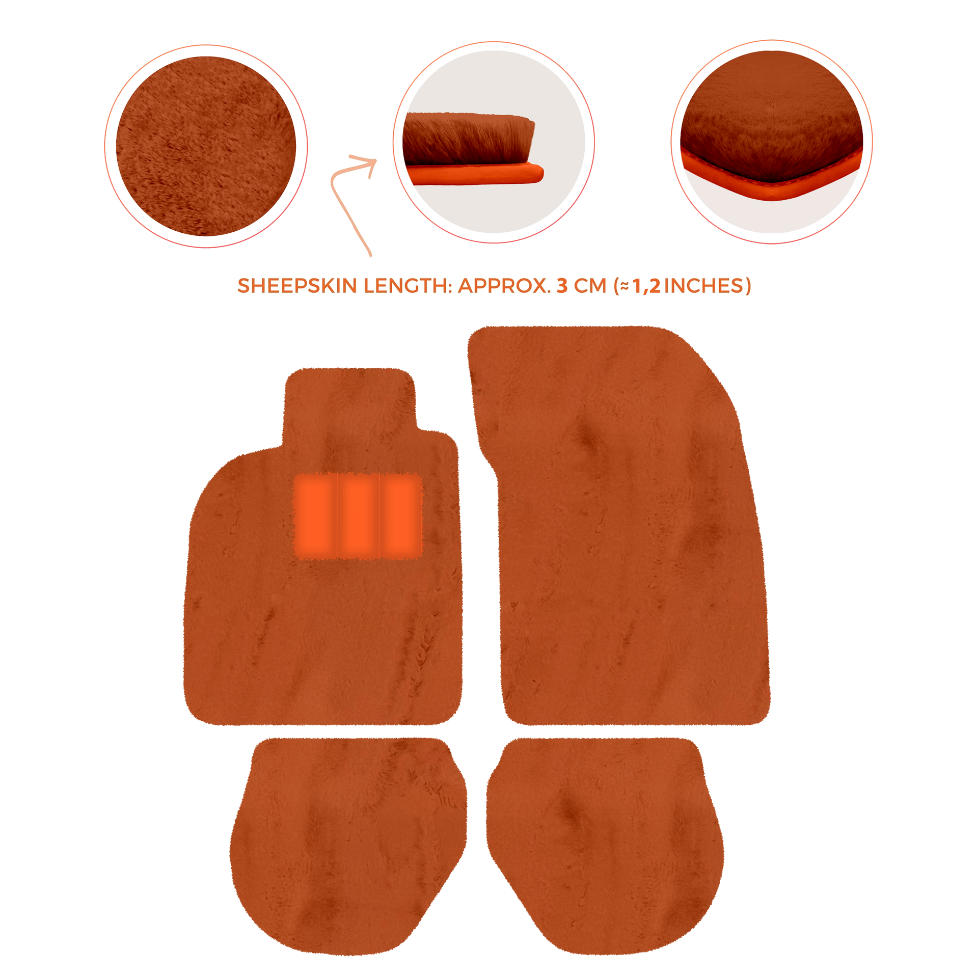 Customizable Leather Floor Mats with Hex Pattern for Porsche 911 - 993 (1994-1998) - AutoWin