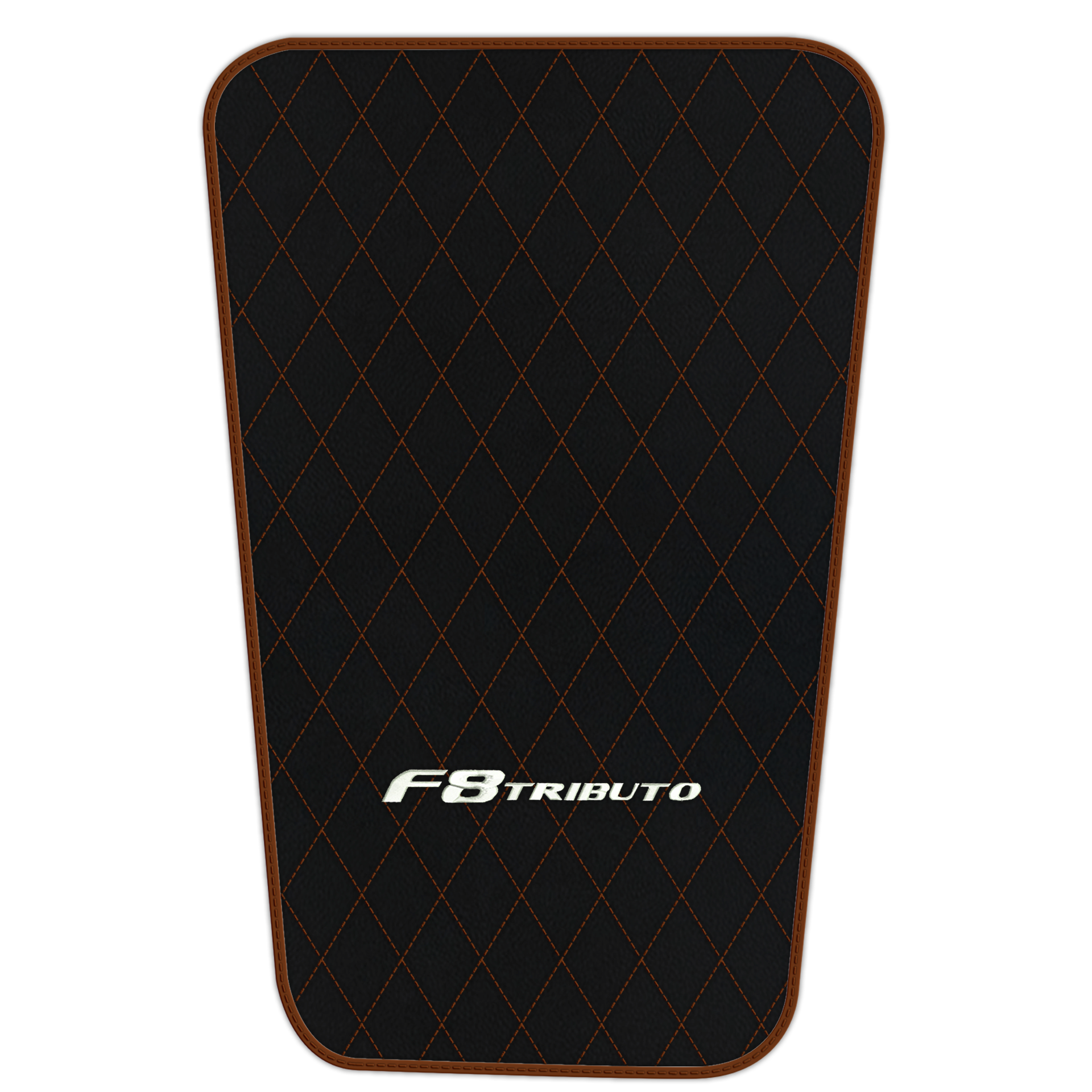 Premium Black Leather Floor Mats for Ferrari F8 Spider (2019-2023)