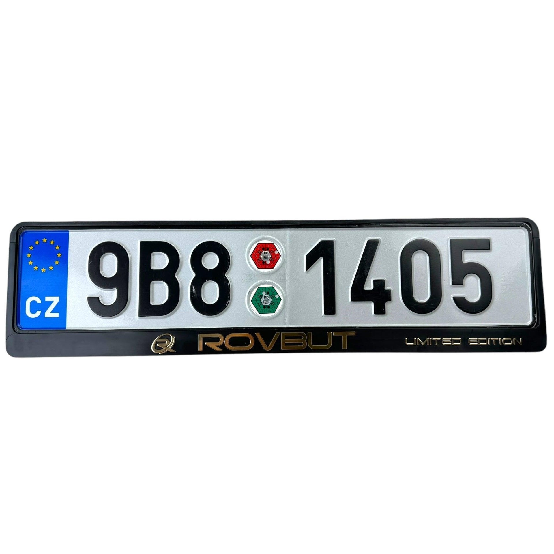 Rovbut Design Number Plate Holder Eu Standard Size 52 cm x 11 cm Limited Edition - AutoWin