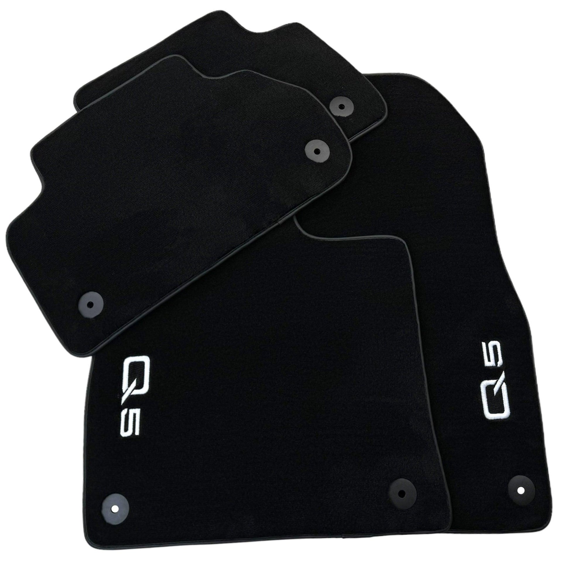 Black Floor Mats for Audi Q5 8R Hybrid (2008-2017) - AutoWin