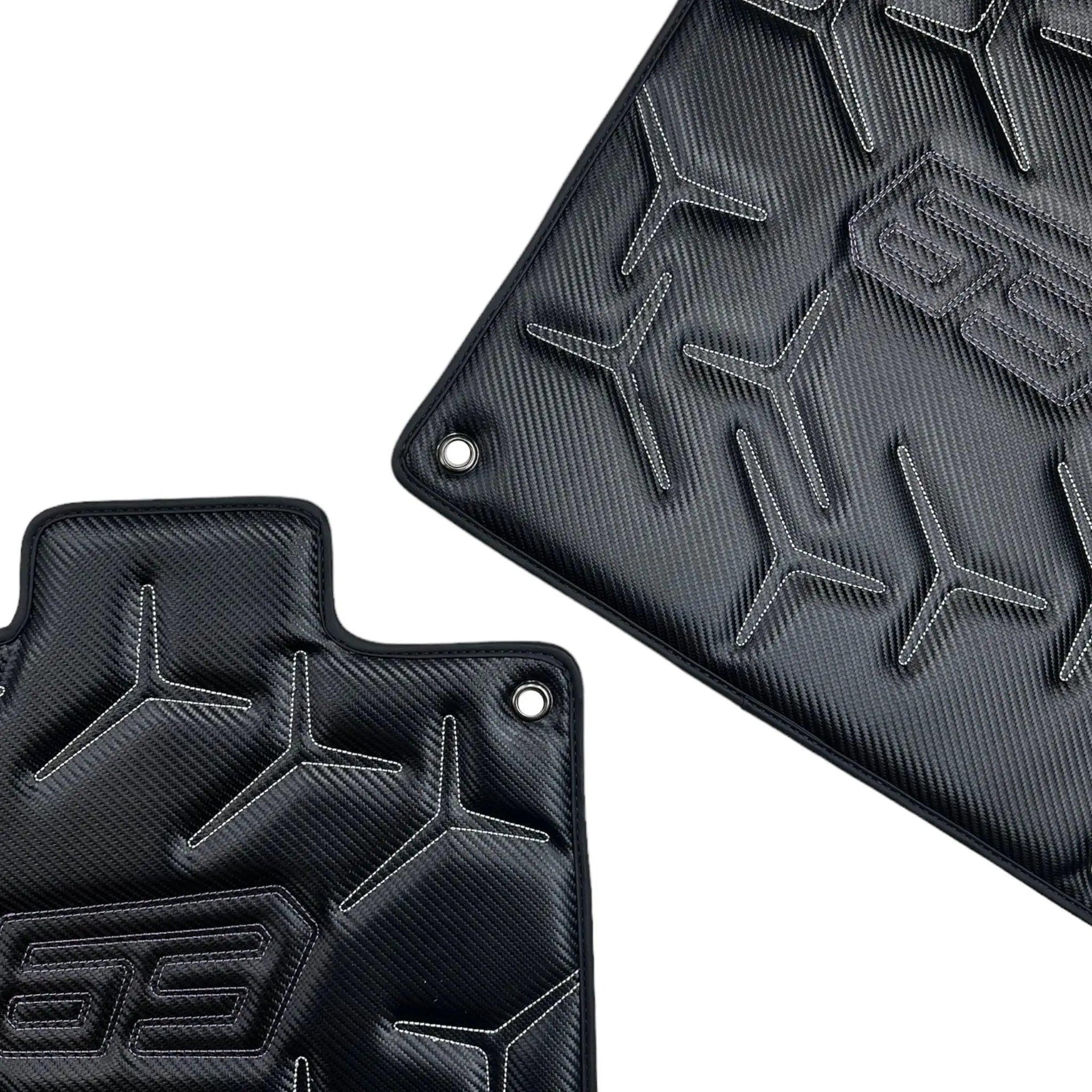 Carbon Leather Floor Mats for Lamborghini Aventador SVJ 63 Edition - AutoWin