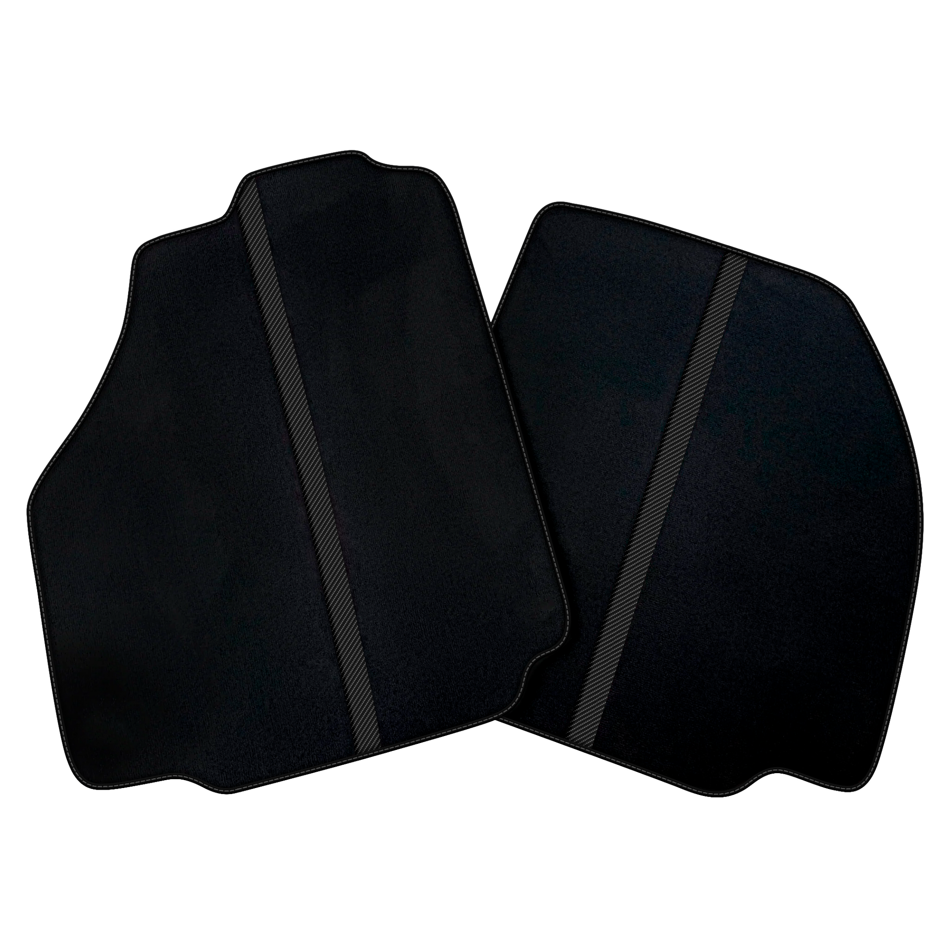 Black Car Floor Mats with Leather Line for Ferrari 458 GT2 (2012-2015)