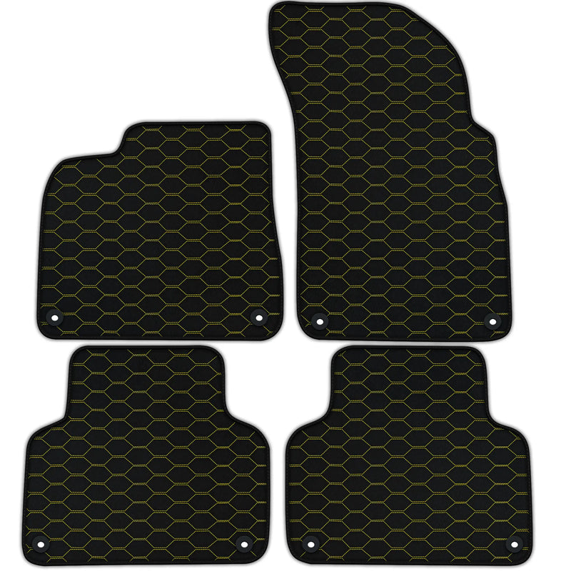 Customizable Leather Floor Mats with Divario Pattern for Bentley Bentayga (2015-2023)